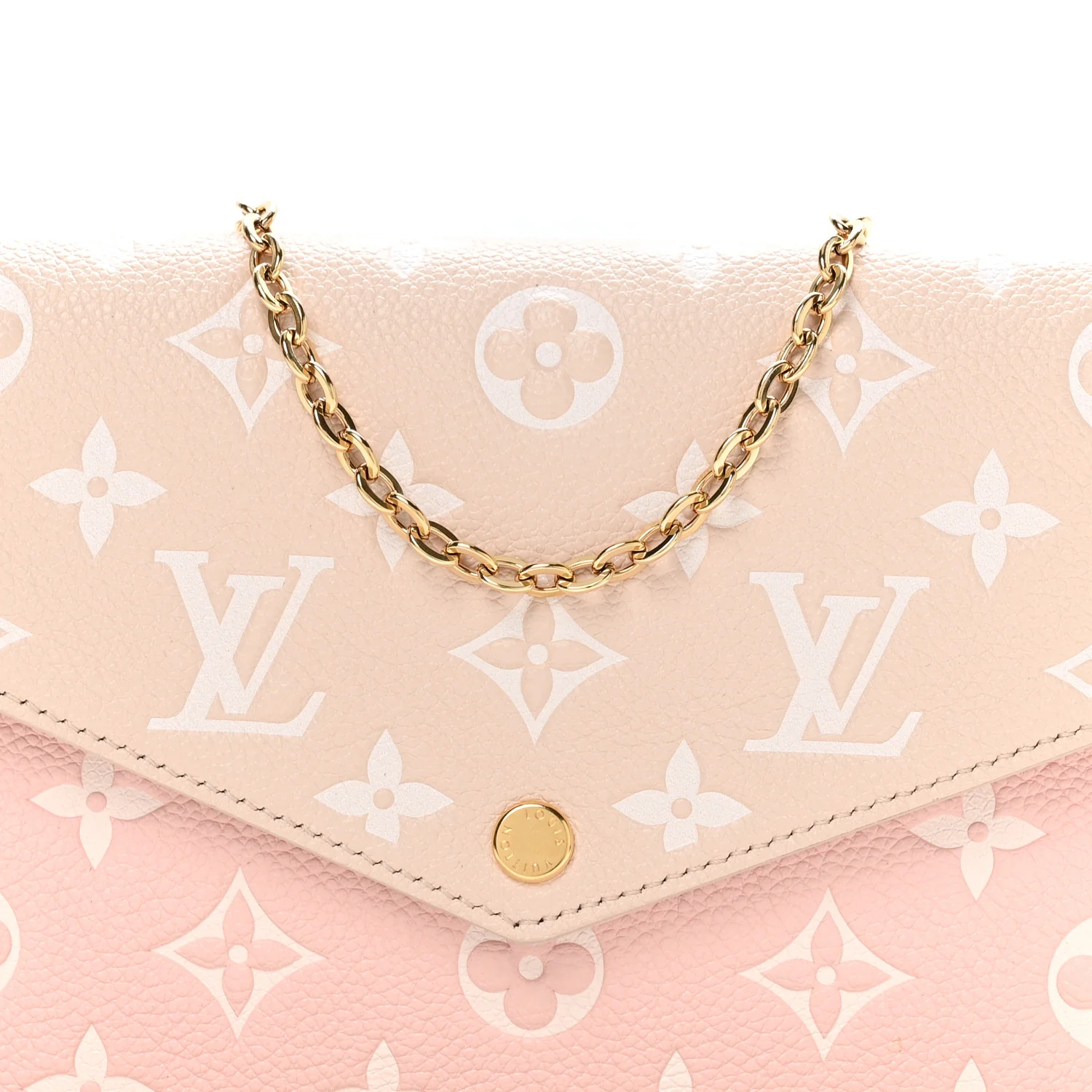 Empreinte Spring in the City Felicie Pochette Chain Wallet Pink Beige Yellow - Top Club