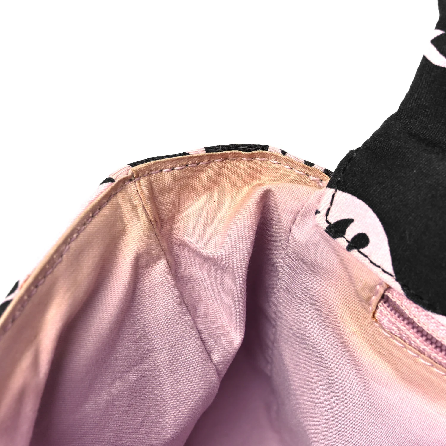 Printed Fabric East West Flap Black Pink - Top Club