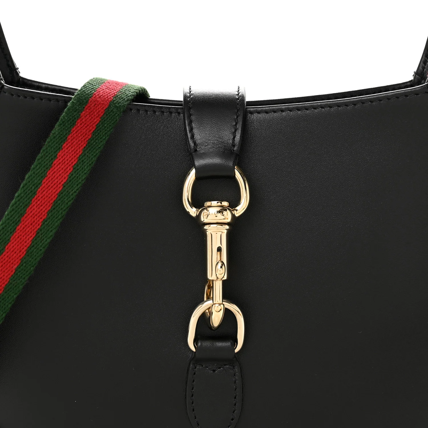 Calfskin Small Jackie Shoulder Bag Black - Top Club