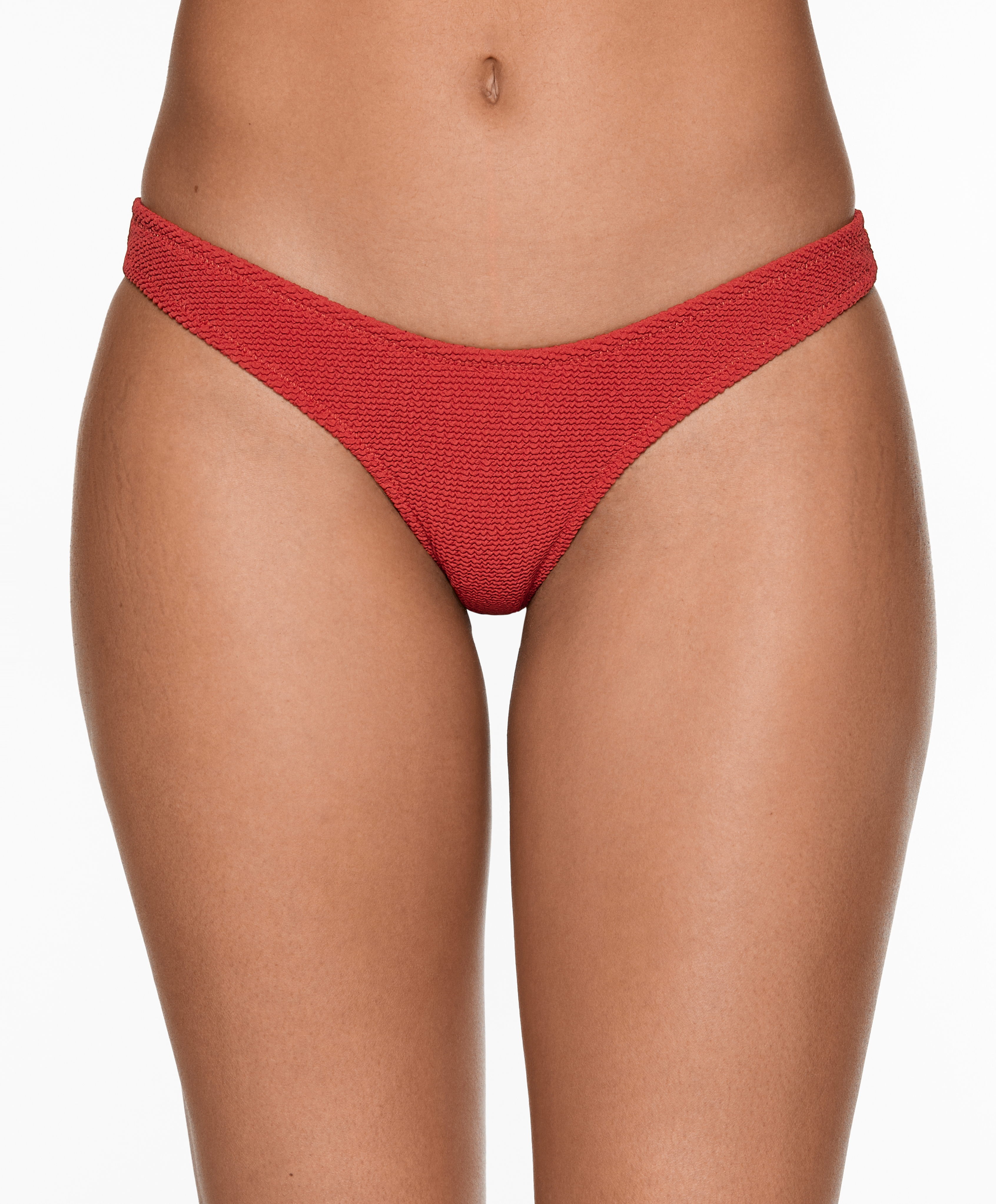 OYSHO U-cut crinkle Brazilian bikini briefs