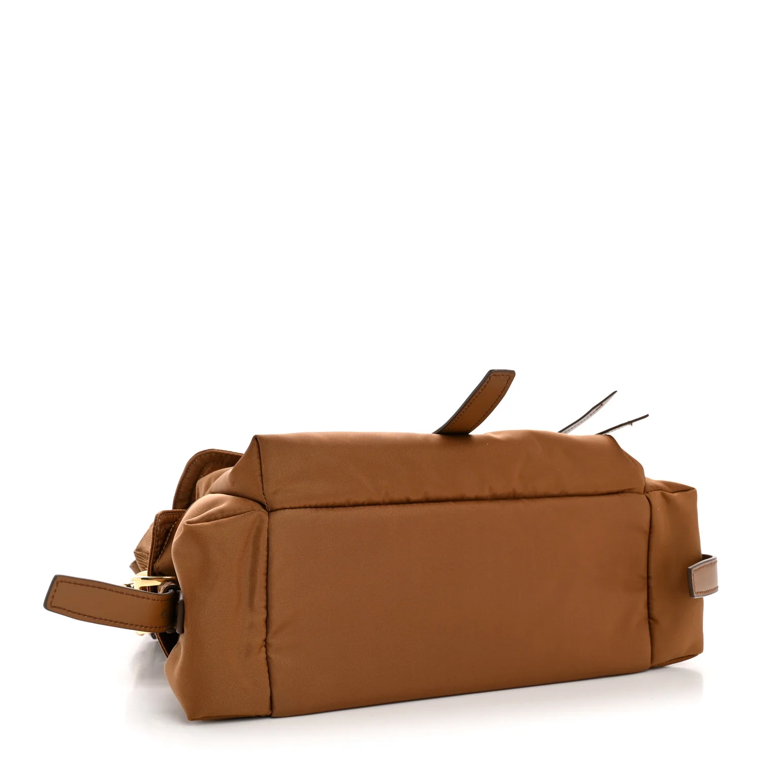 Re-Nylon Medium Explore Shoulder Bag Camel - Top Club