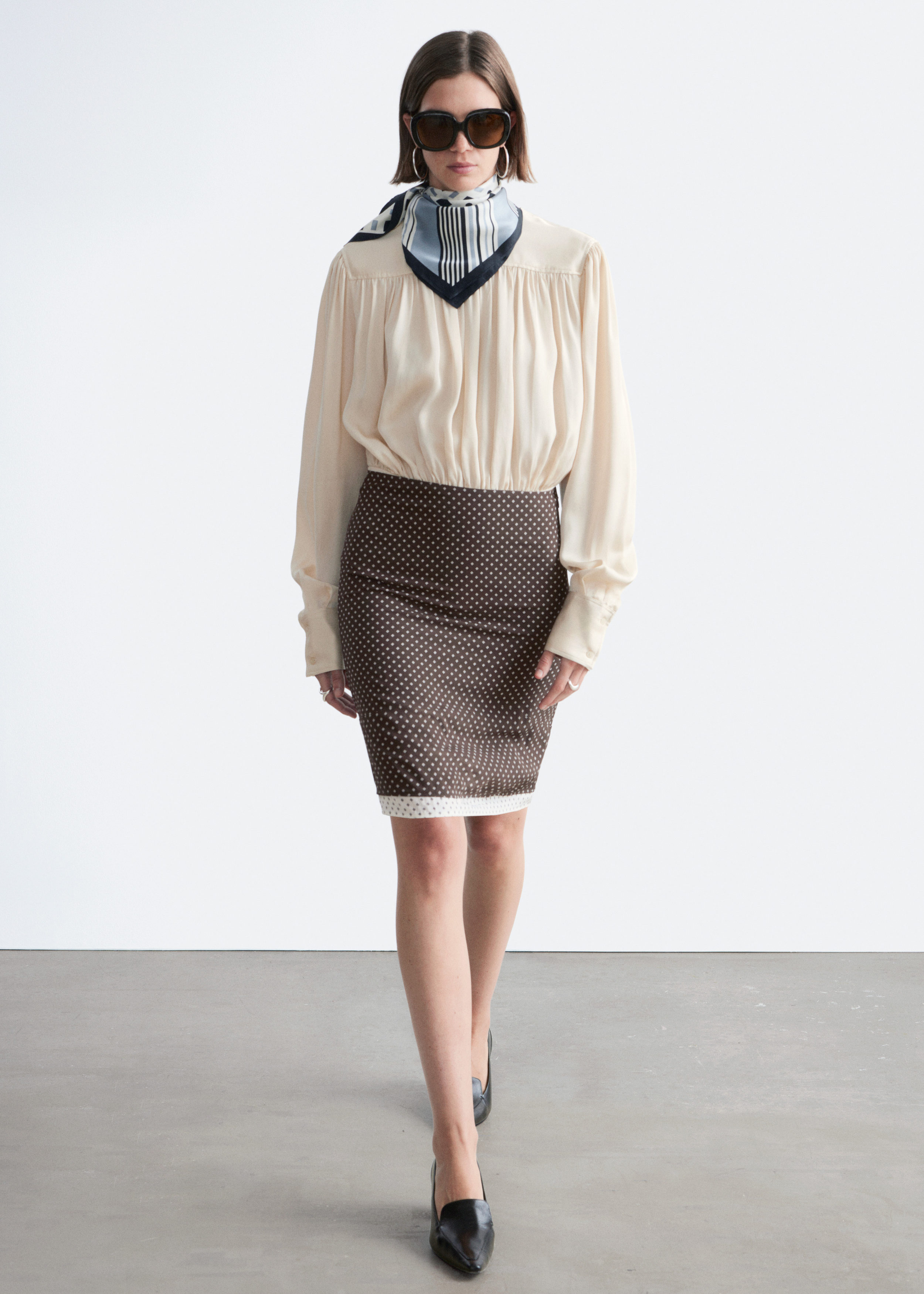 & Other Stories KNEE-LENGTH SLIP SKIRT