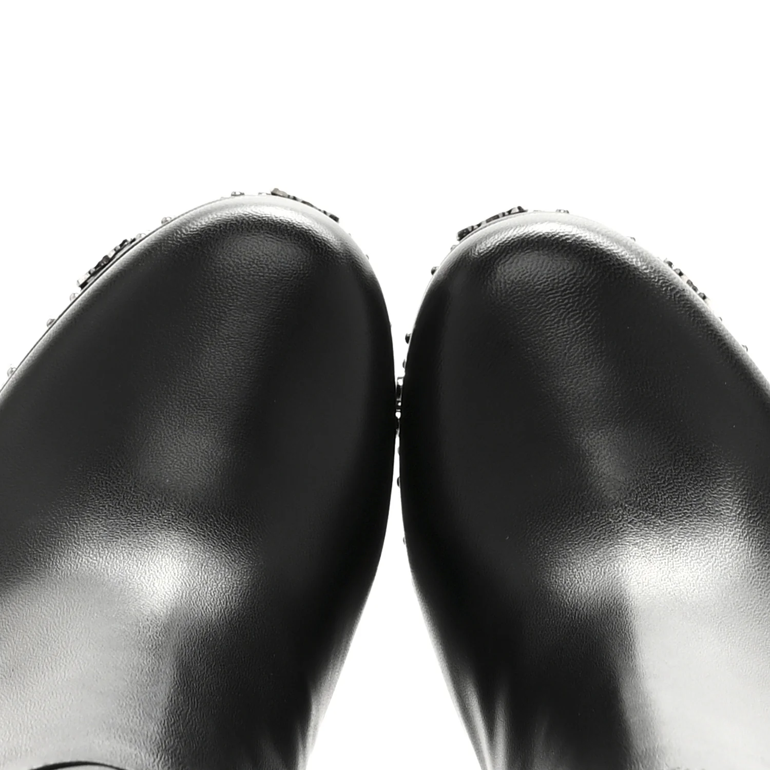 Nappa Charlotte Janaya 110mm Platform Knee Boots 35.5 Black - Top Club