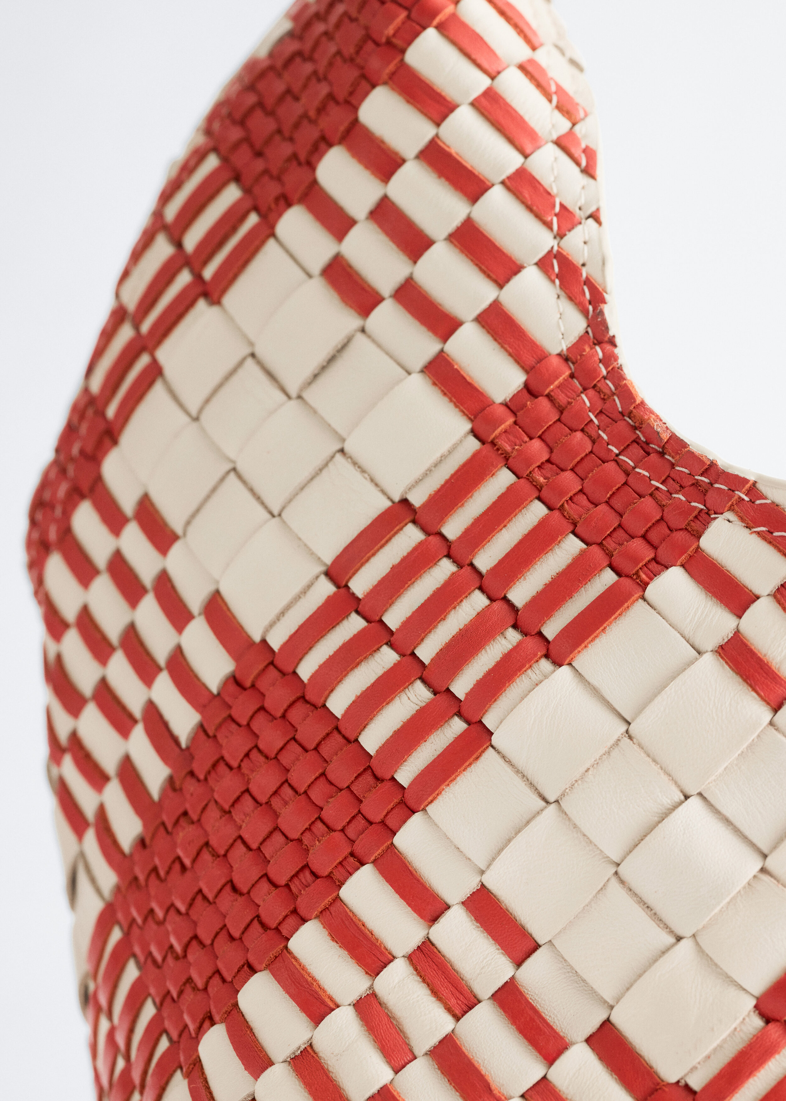 & Other Stories BRAIDED LEATHER TOTE BAG