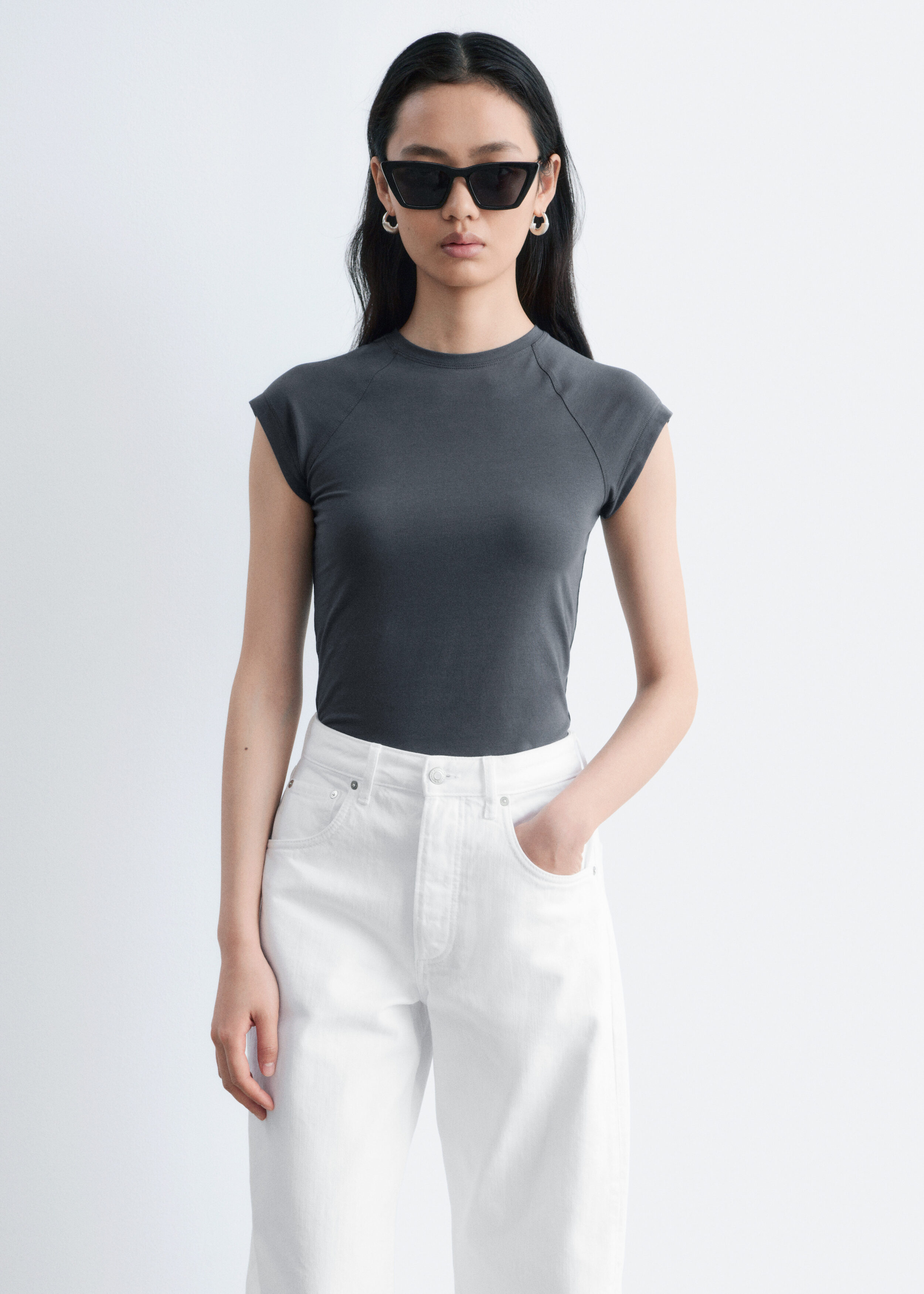 & Other Stories FITTED JERSEY T-SHIRT