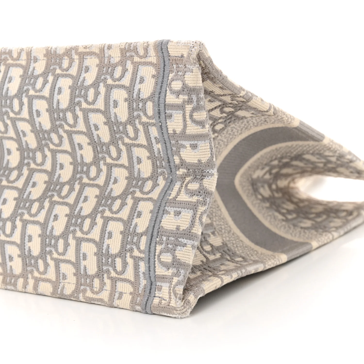 Oblique Medium Book Tote Grey - Top Club