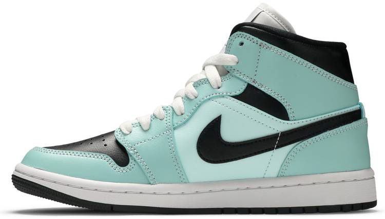 Wmns Air Jordan 1 Mid  Aqua Black  BQ6472-300 - Sneaker Replica Workshop