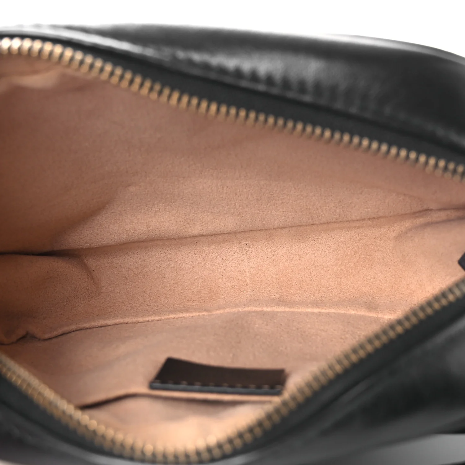 Calfskin Matelasse Mini GG Marmont Chain Shoulder Bag Black - Top Club