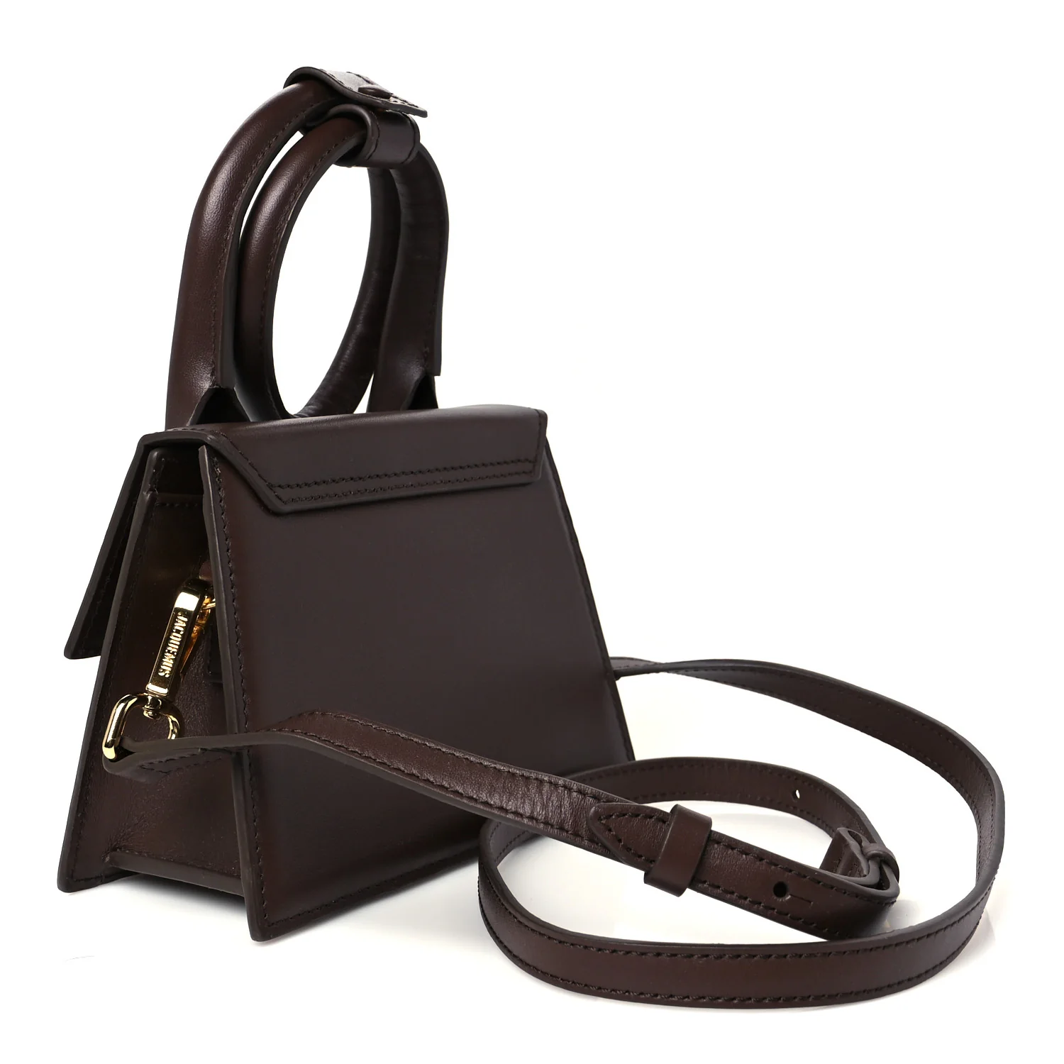 Smooth Calfskin Le Chiquito Noeud Dark Brown - Top Club