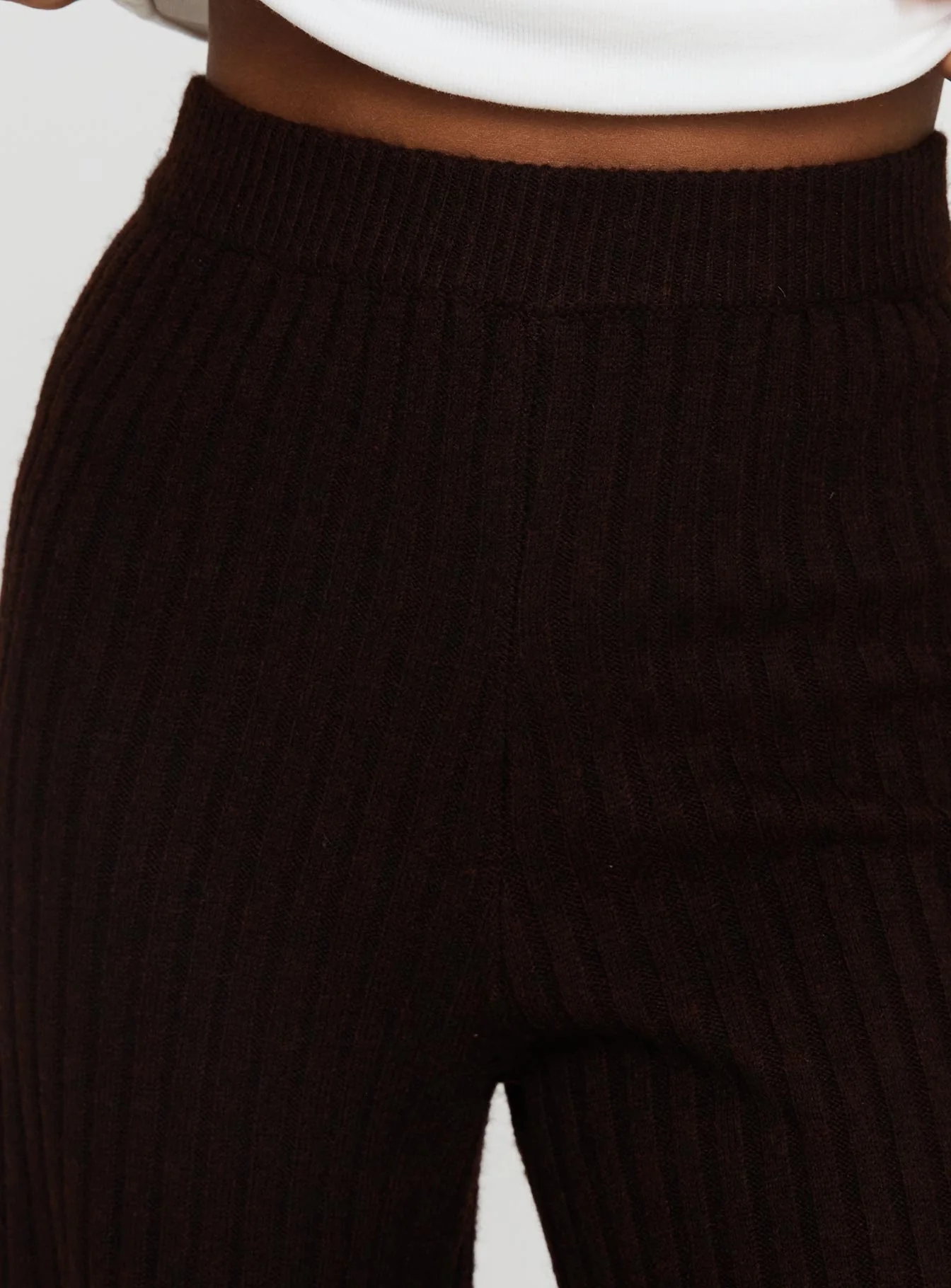 Montana Knit Pants Chocolate Brown