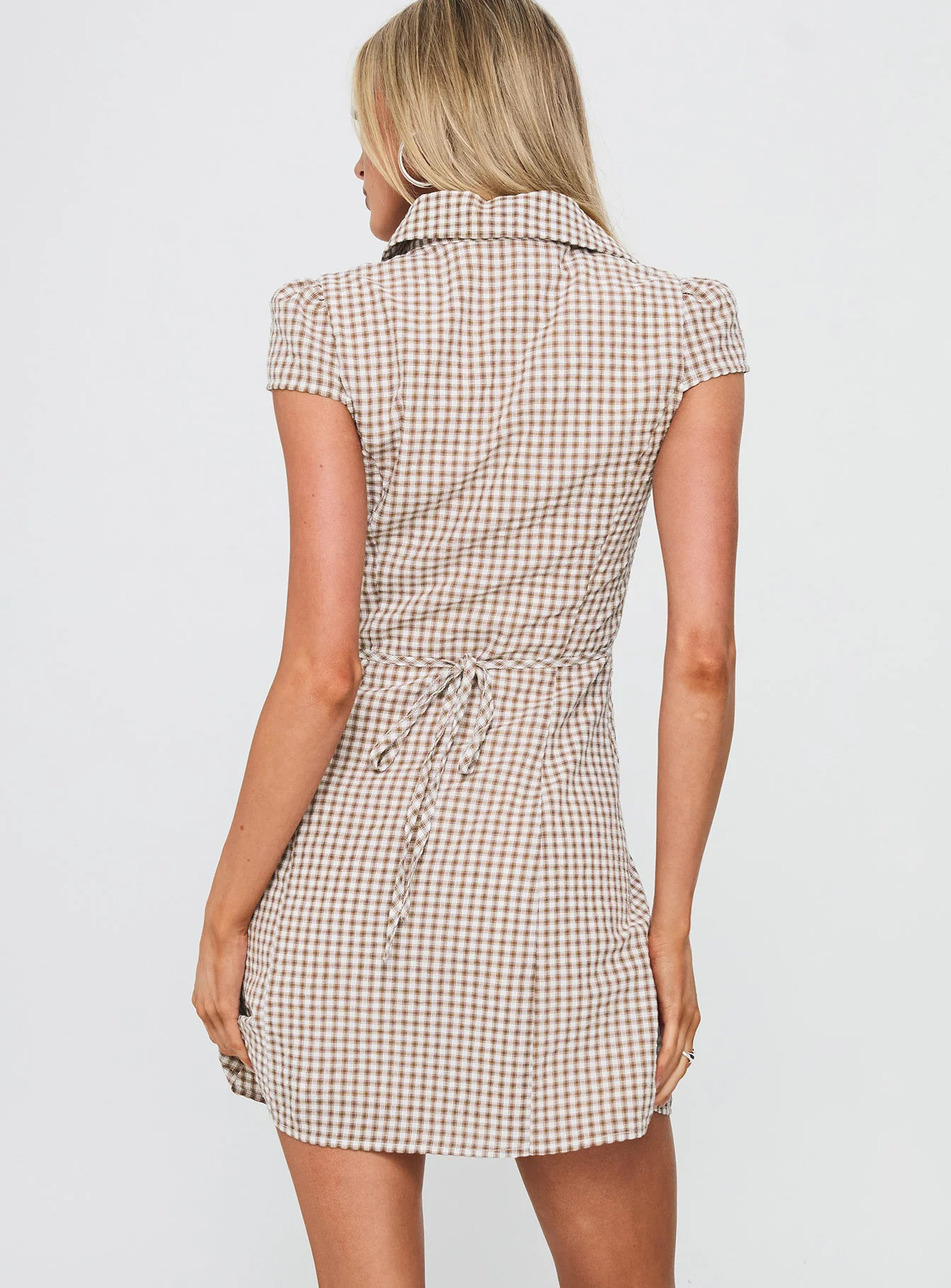 Arianwyn Mini Dress Brown Check