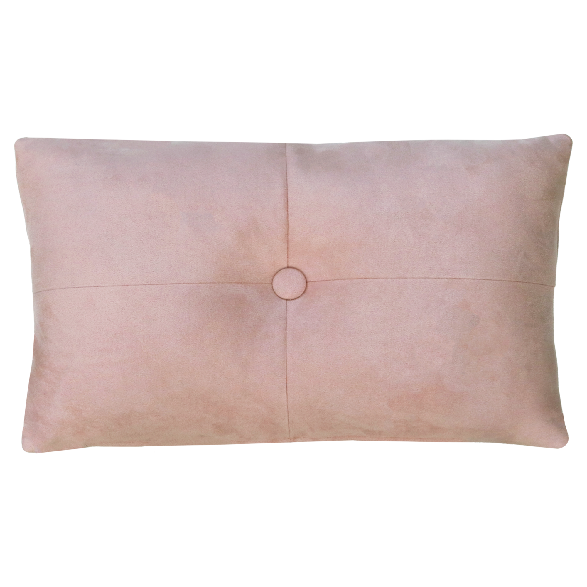 Sierkussen suède knoop roze 55x37 cm
