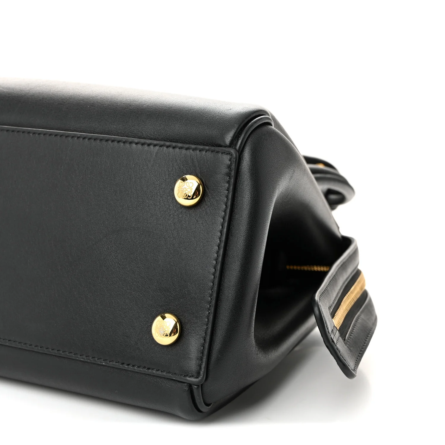 Supple Calfskin Small Madrid Bag Black - Top Club