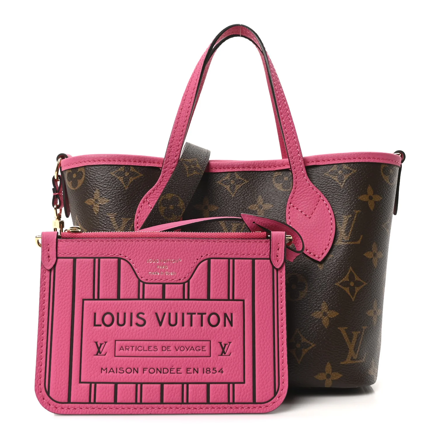 Monogram Neverfull Inside Out Bandouliere BB Rose Pondichery - Top Club