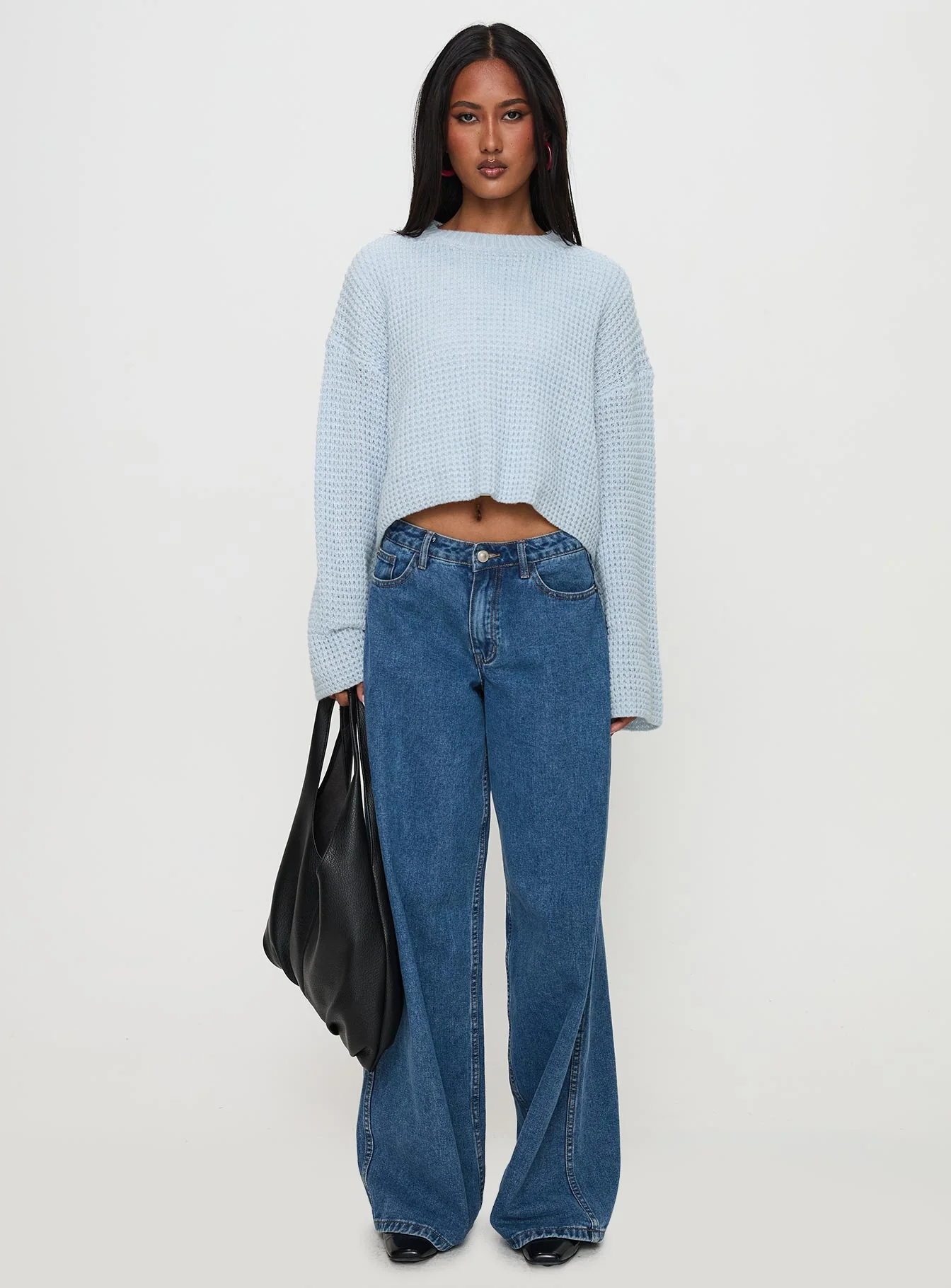 Elinda Knit Sweater Blue