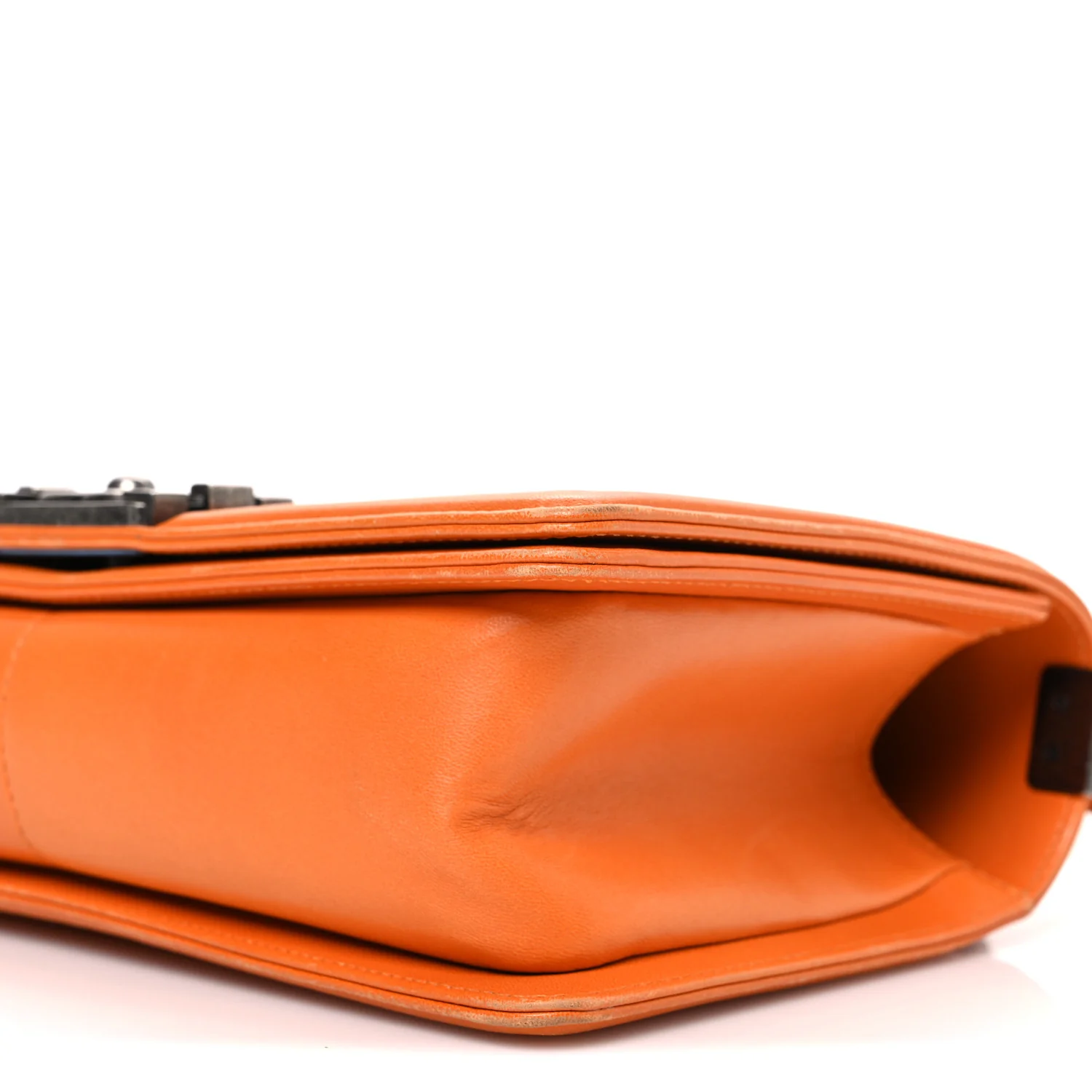 Lambskin Quilted Medium Boy Flap Orange - Top Club