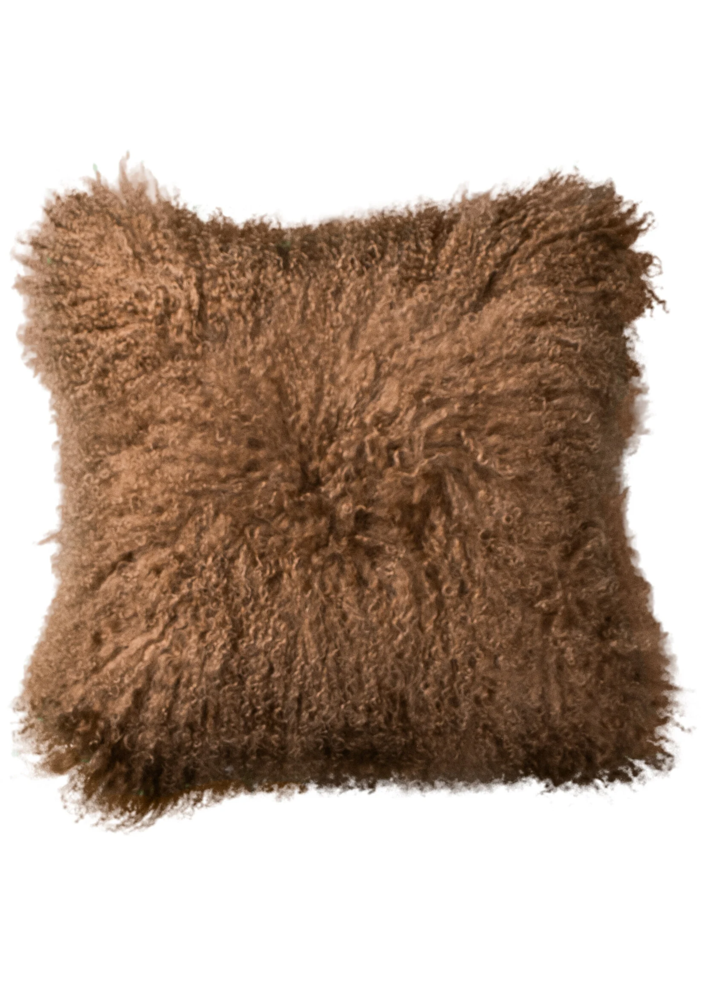 Tibet sheepskin kussen karamel 45x45
