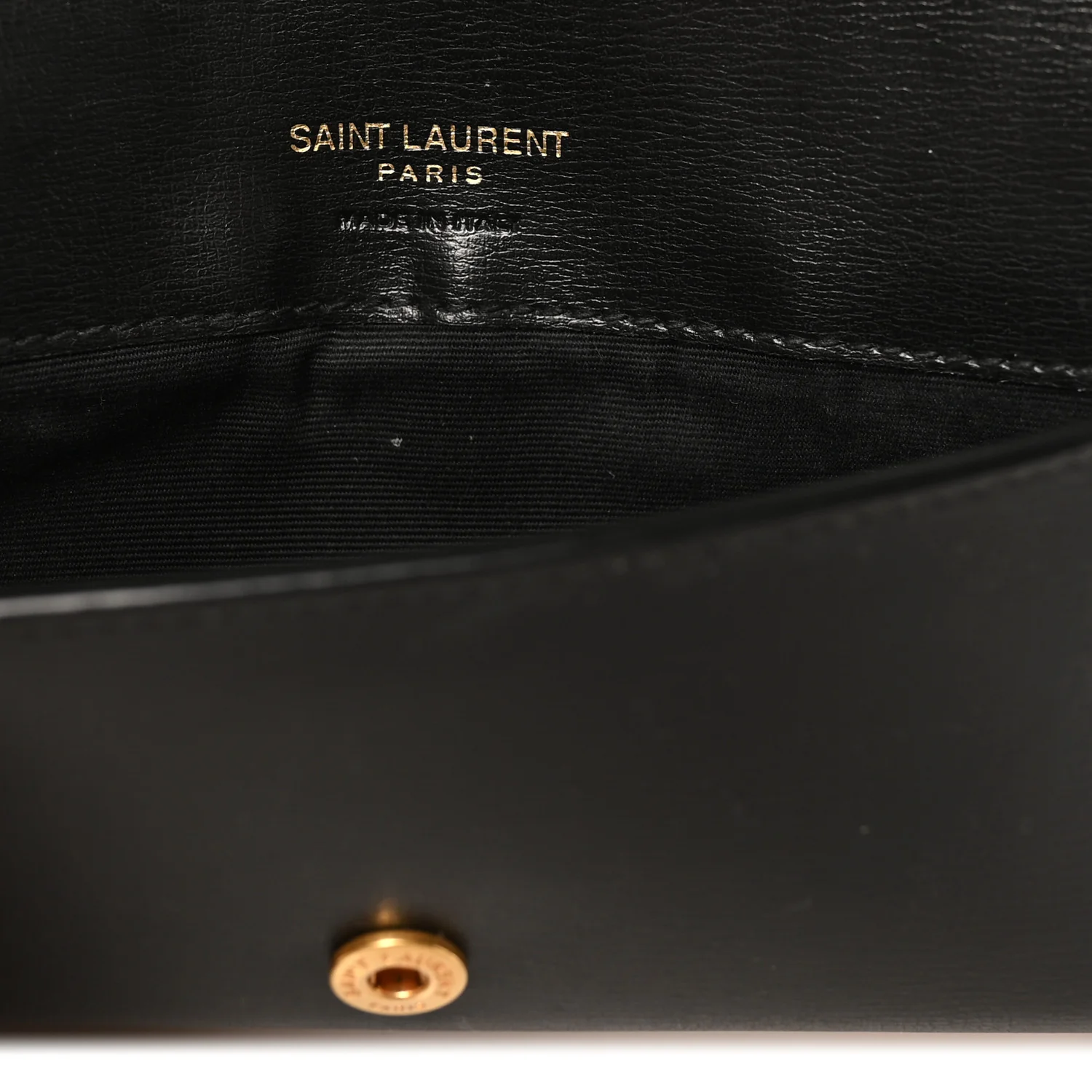 Smooth Calfskin Monogram Phone Holder Crossbody Black - Top Club