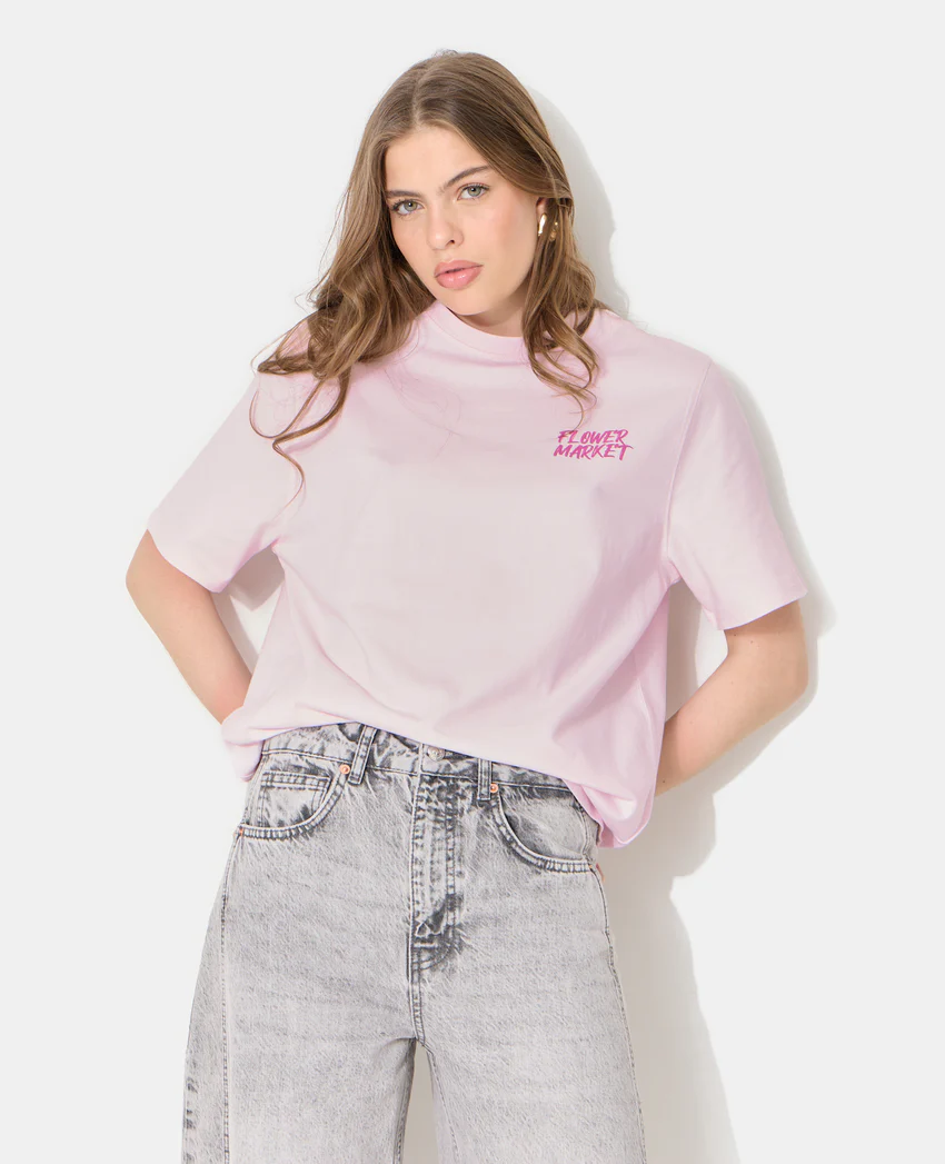Pimkie T-shirt oversize avec print poitrine et dos