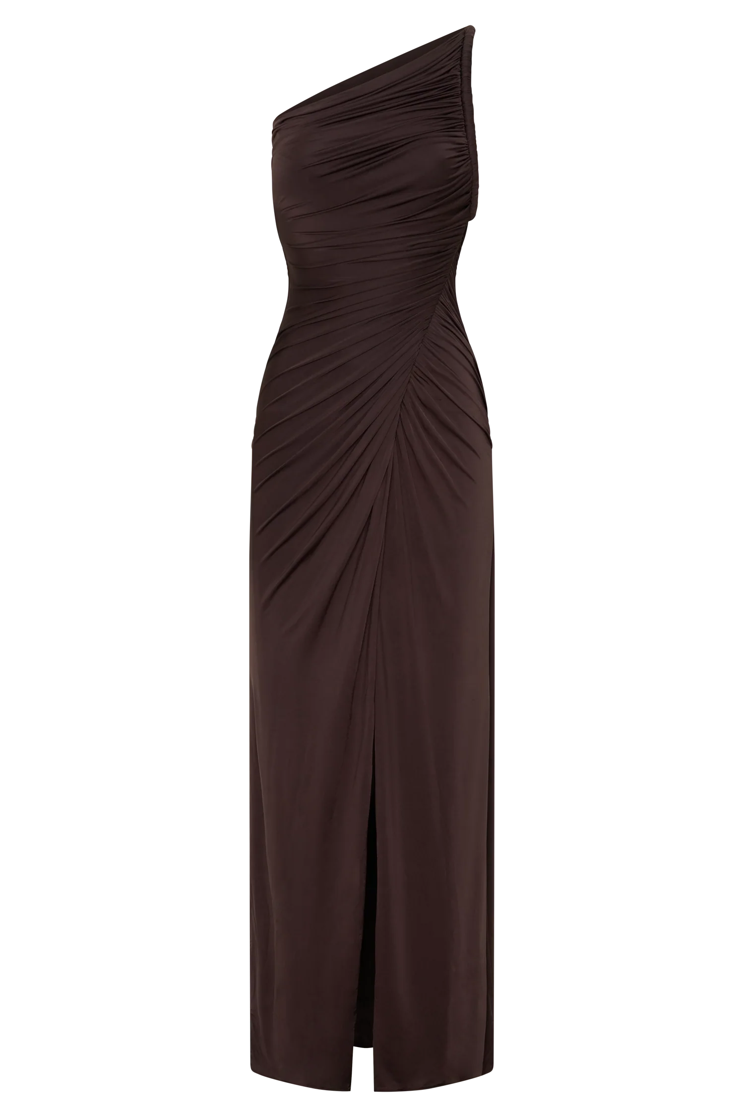 Ryn Twisted One Shoulder Maxi Dress - Sky Blue