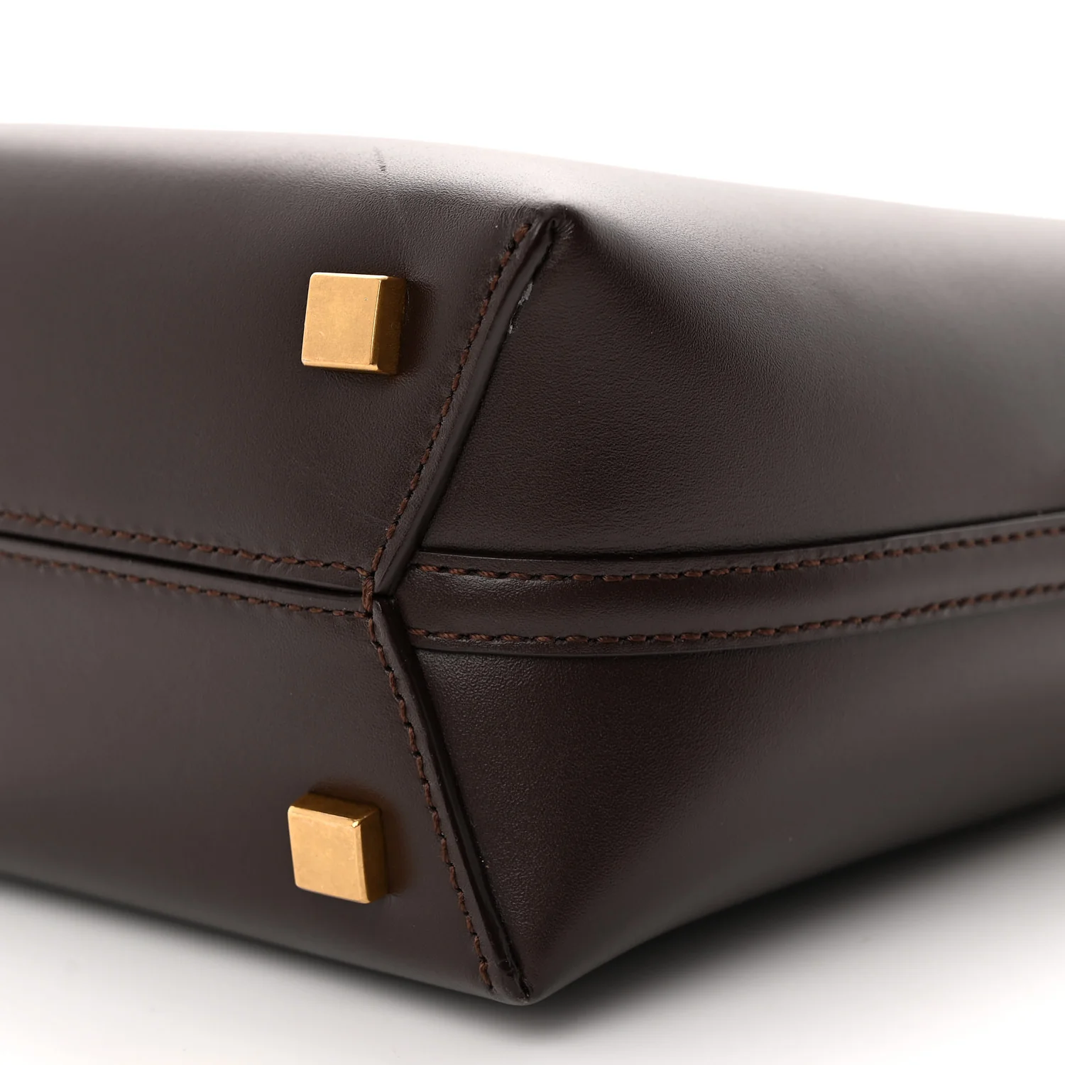 Shiny Calfskin Le 37 Mini Bucket Bag Dark Sweet Chocolate - Top Club