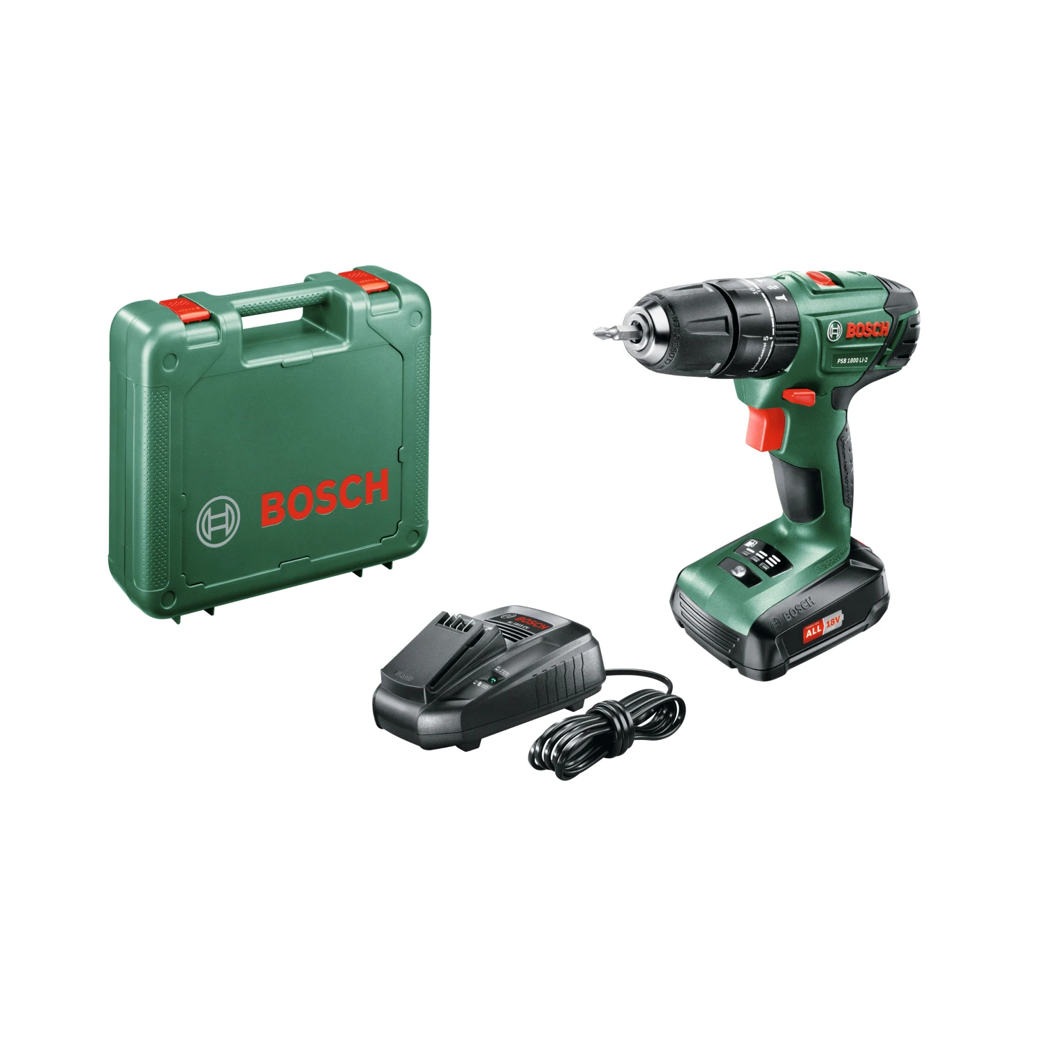 Bosch Trapano battente-avvitatore Bosch PSB 1800 LI-2 18V (1 batteria)