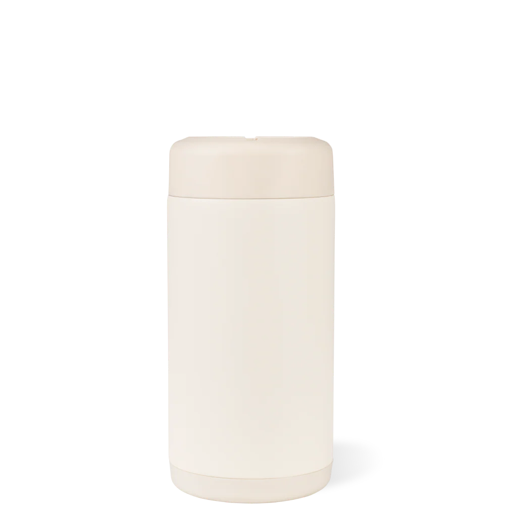 Can Cooler (Slim) FreeSip® Stainless Steel Water Bottle - Cream