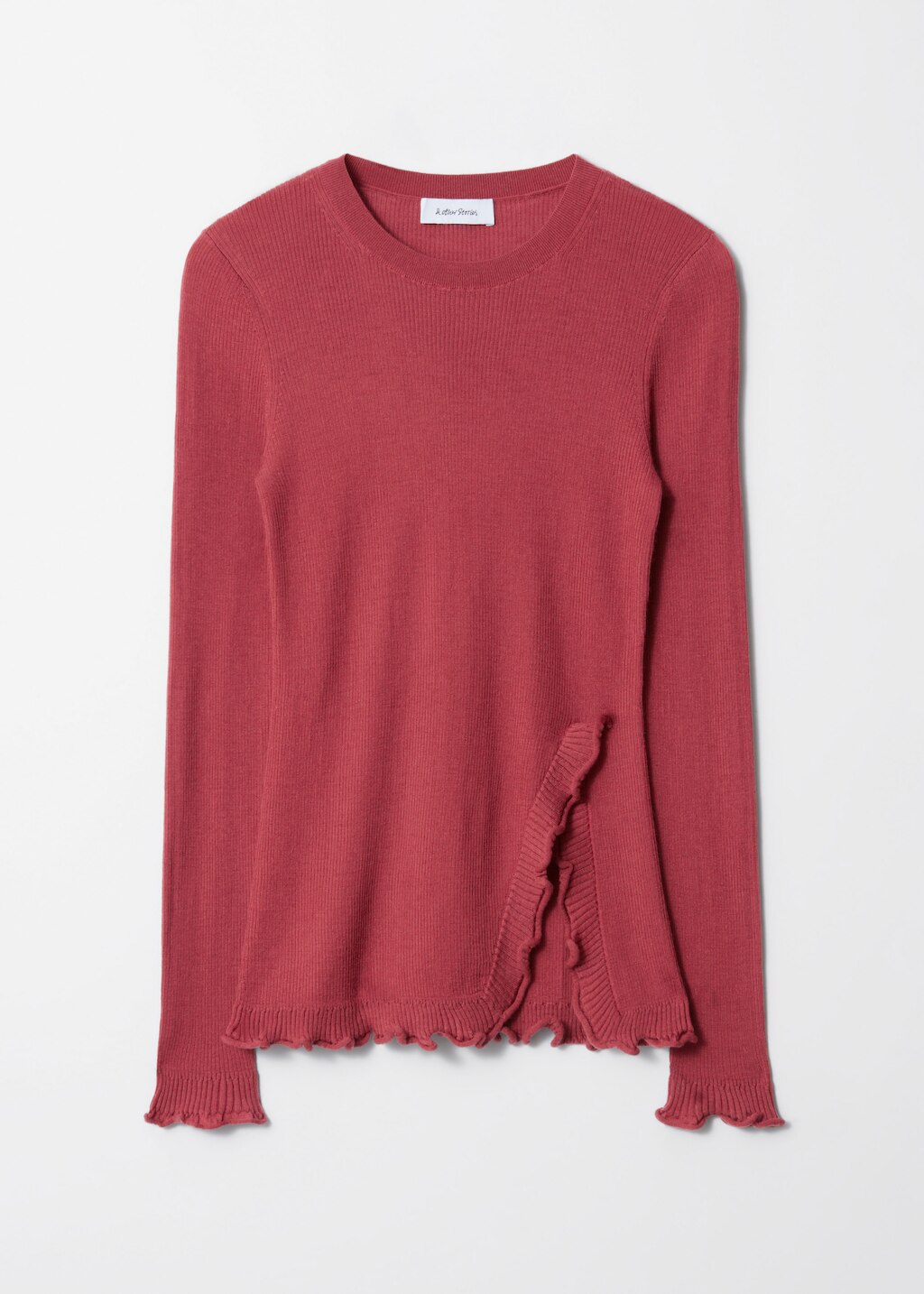 & Other Stories RUFFLED-SLIT TOP