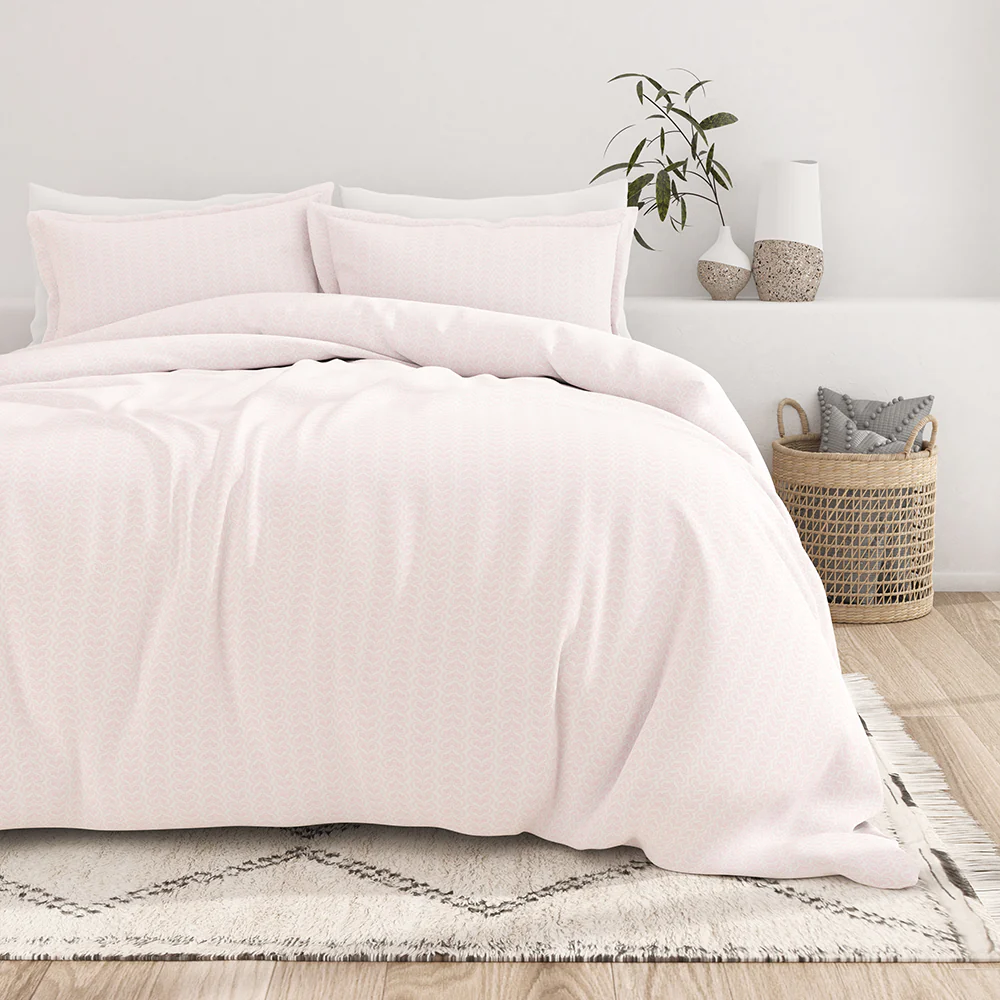 Classic in Pink Pattern 3-Piece Duvet Cover Set (Sale)