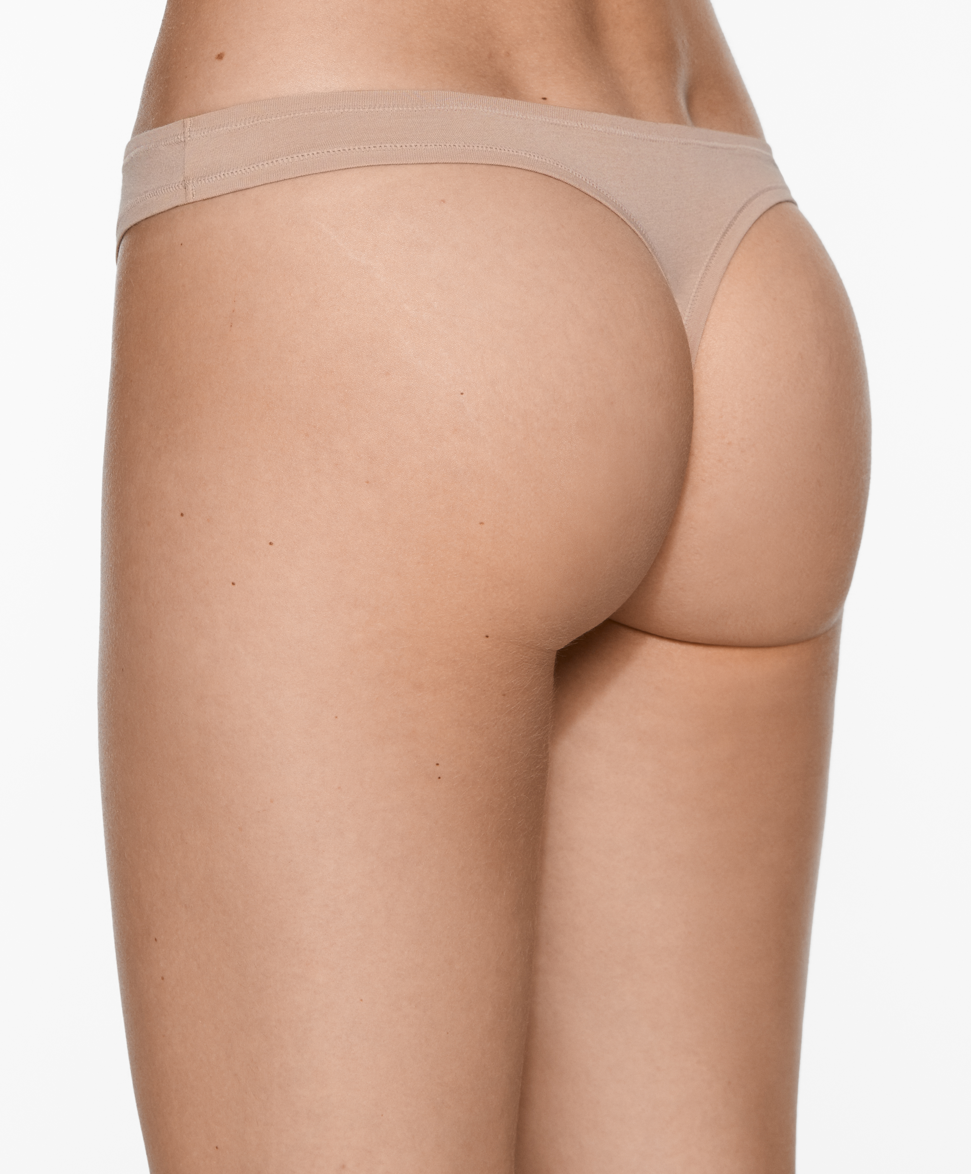OYSHO 3 cotton blend thongs