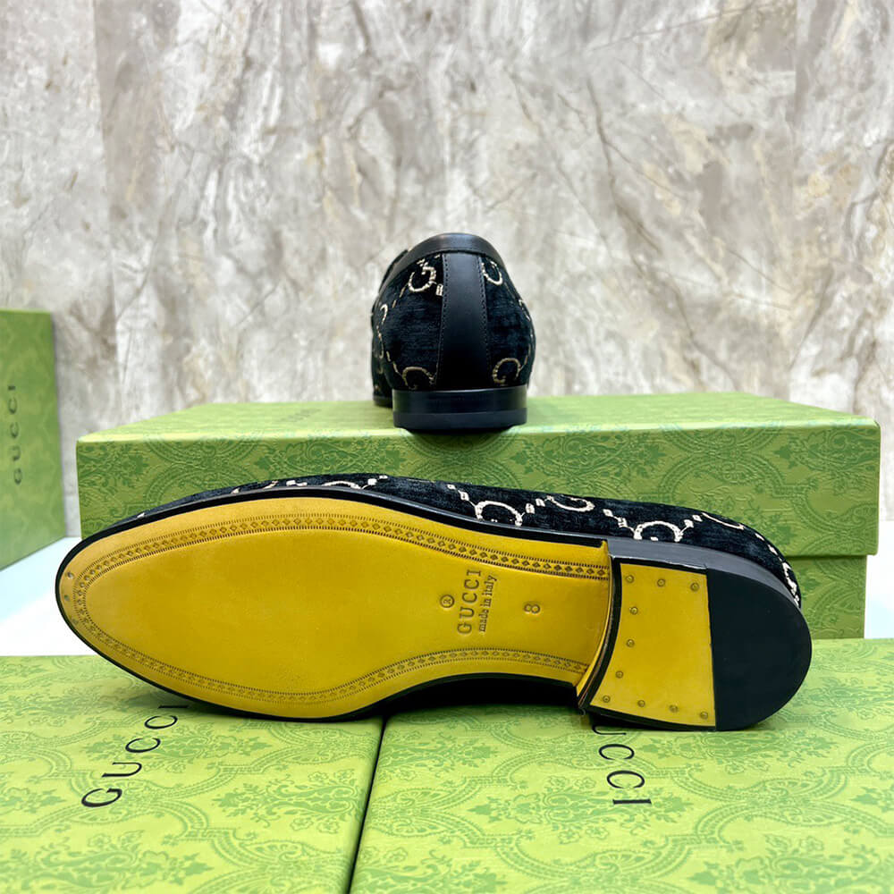 Gucci Velvet Men Loafers - Top Club