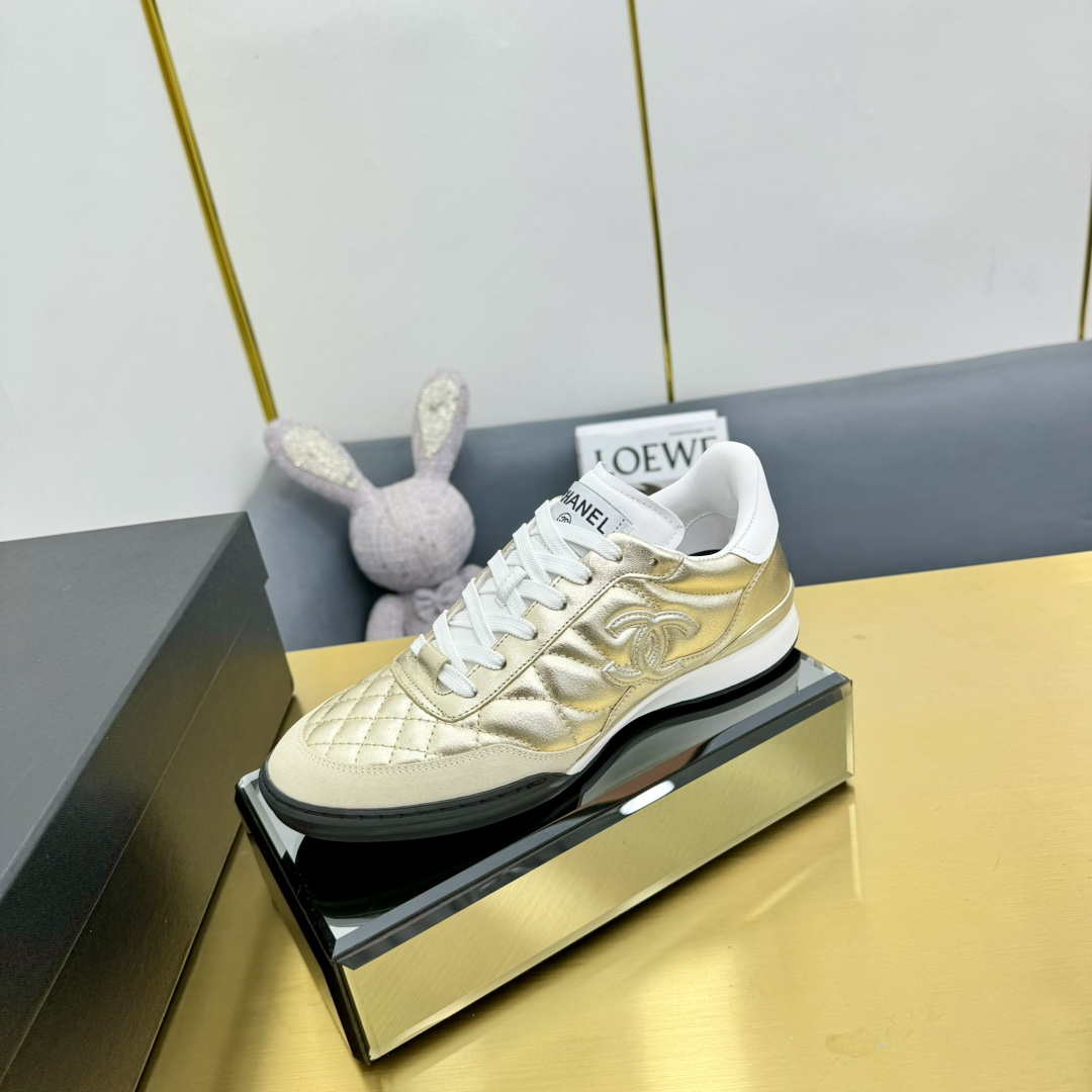 Chanel G45839 Women 24B Trainers Shiny Calfskin Calfskin   Suede Calfskin C91265 - Sneaker Replica Workshop