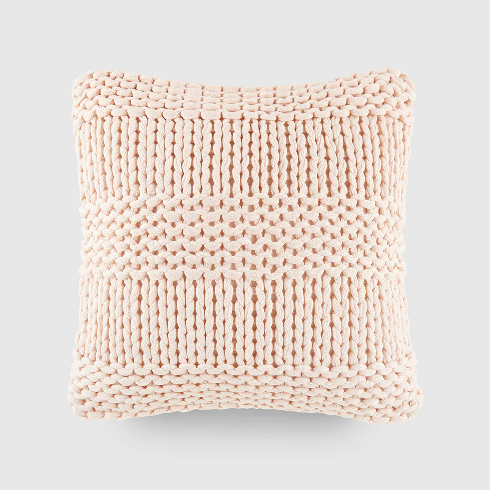 Chunky Knit Stitch Throw Pillow