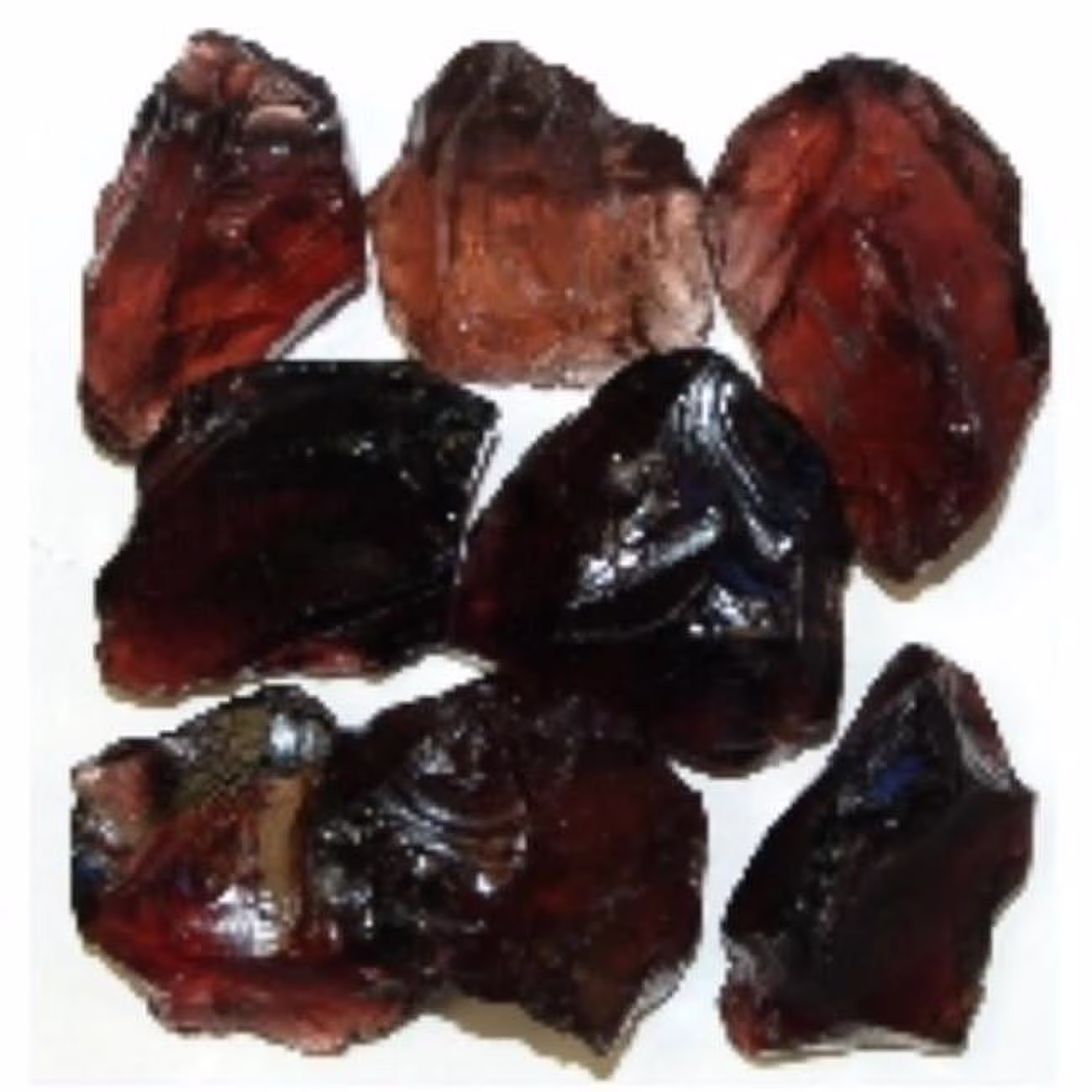 American Specialty Glass LPURPLEM-50 Recycled Chunky Glass, Purple - Medium - 0.5-1 in. - 50 lbs