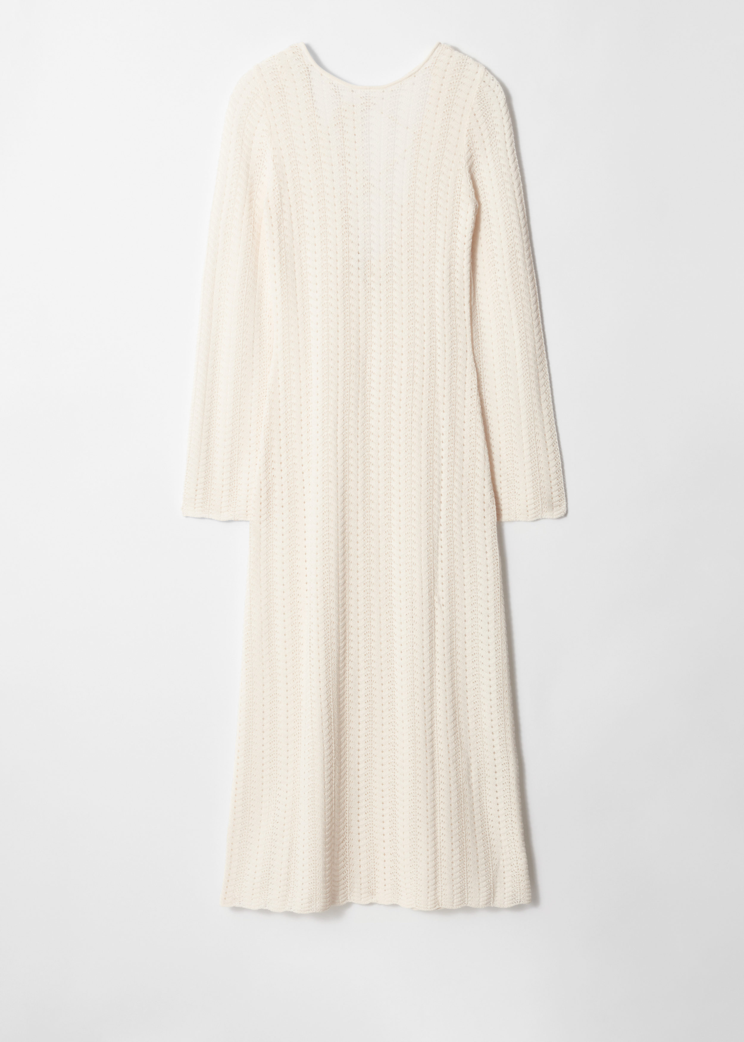 & Other Stories POINTELLE-KNIT MIDI DRESS