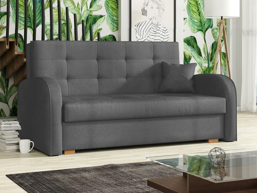Sofá-cama Columbus 116, Caja de ropa de cama, 85x153x98cm, Muebles ya montados