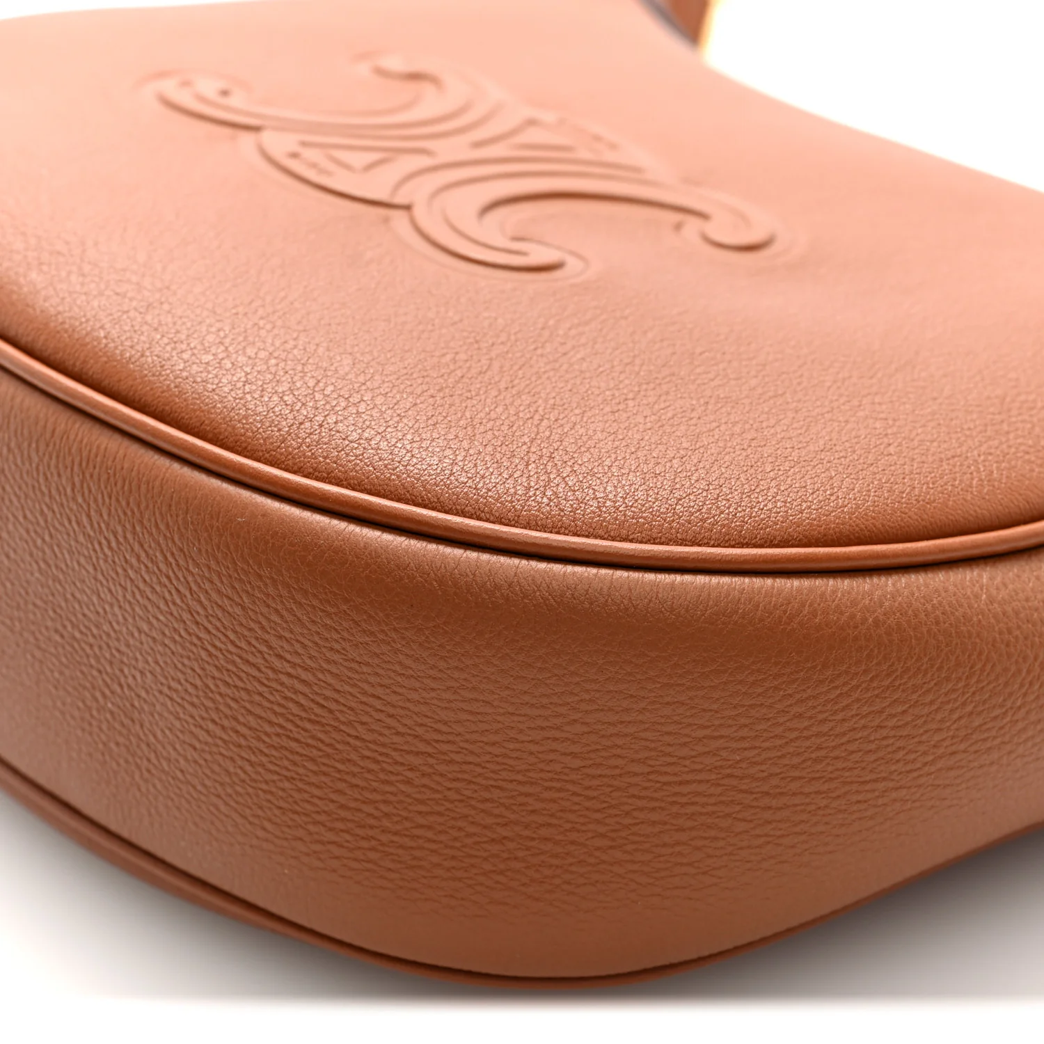 Supple Calfskin Small Triomphe Heloise Shoulder Bag Tan - Top Club