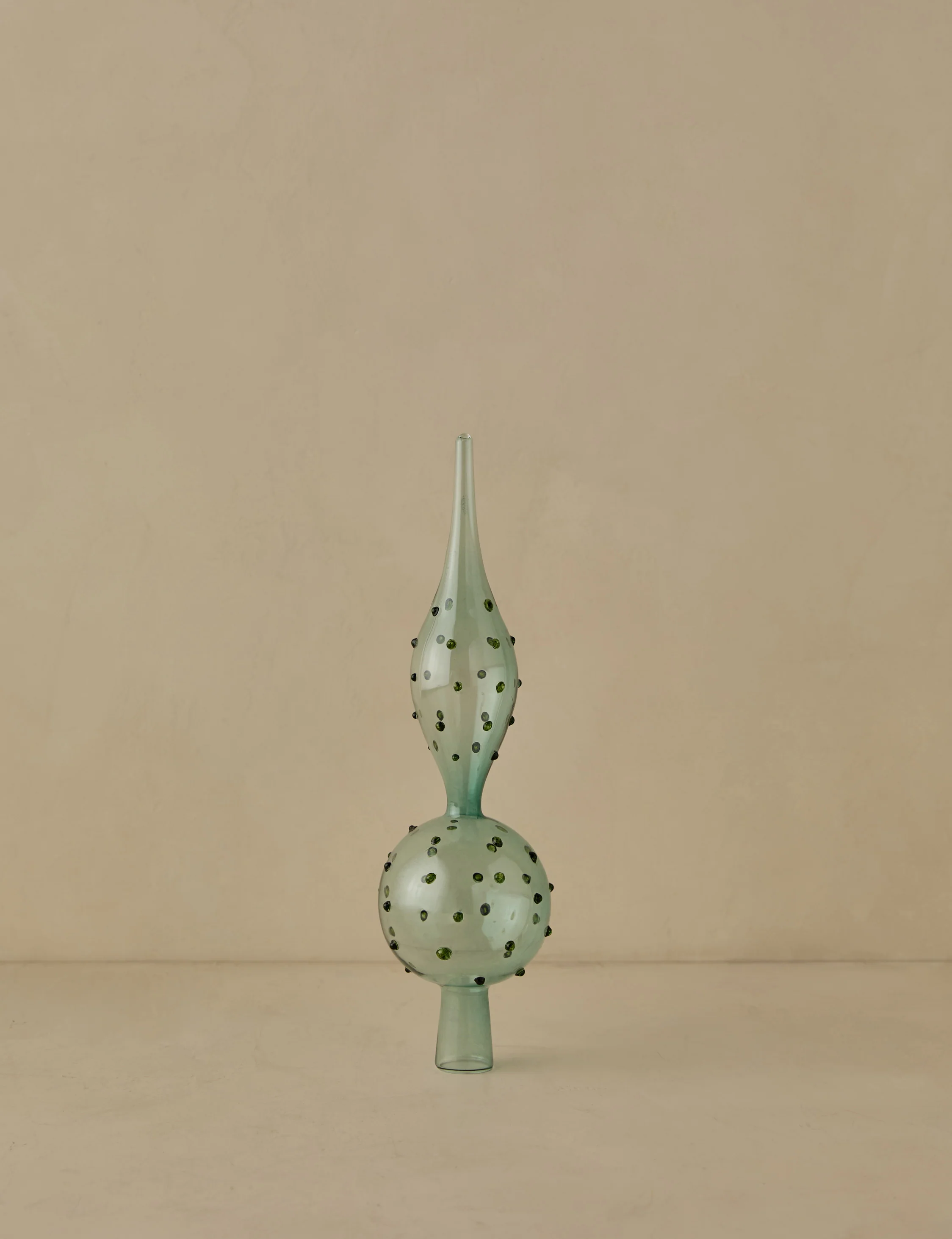 Milay Glass Finial Tree Topper