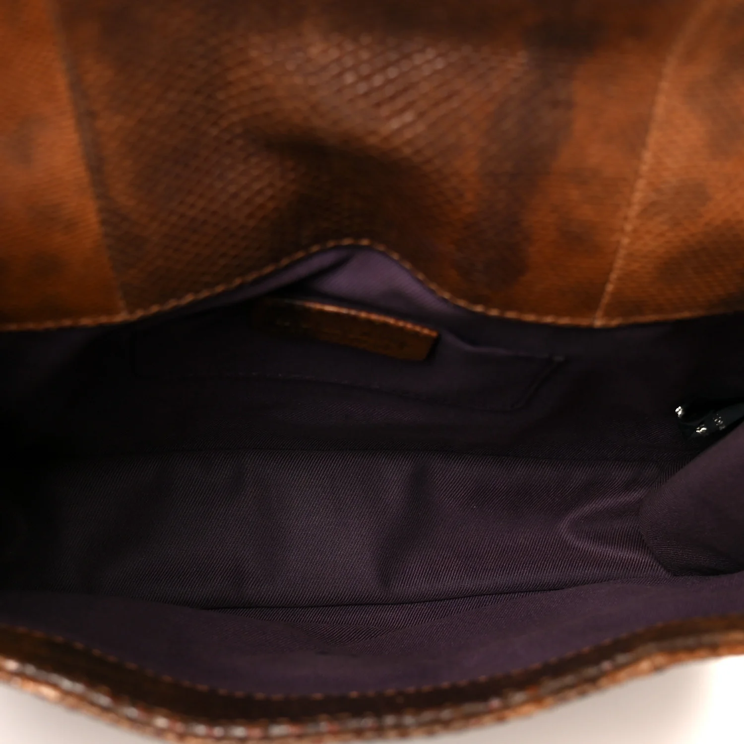 Karung Serpenti Forever Medium Shoulder Bag Brown - Top Club