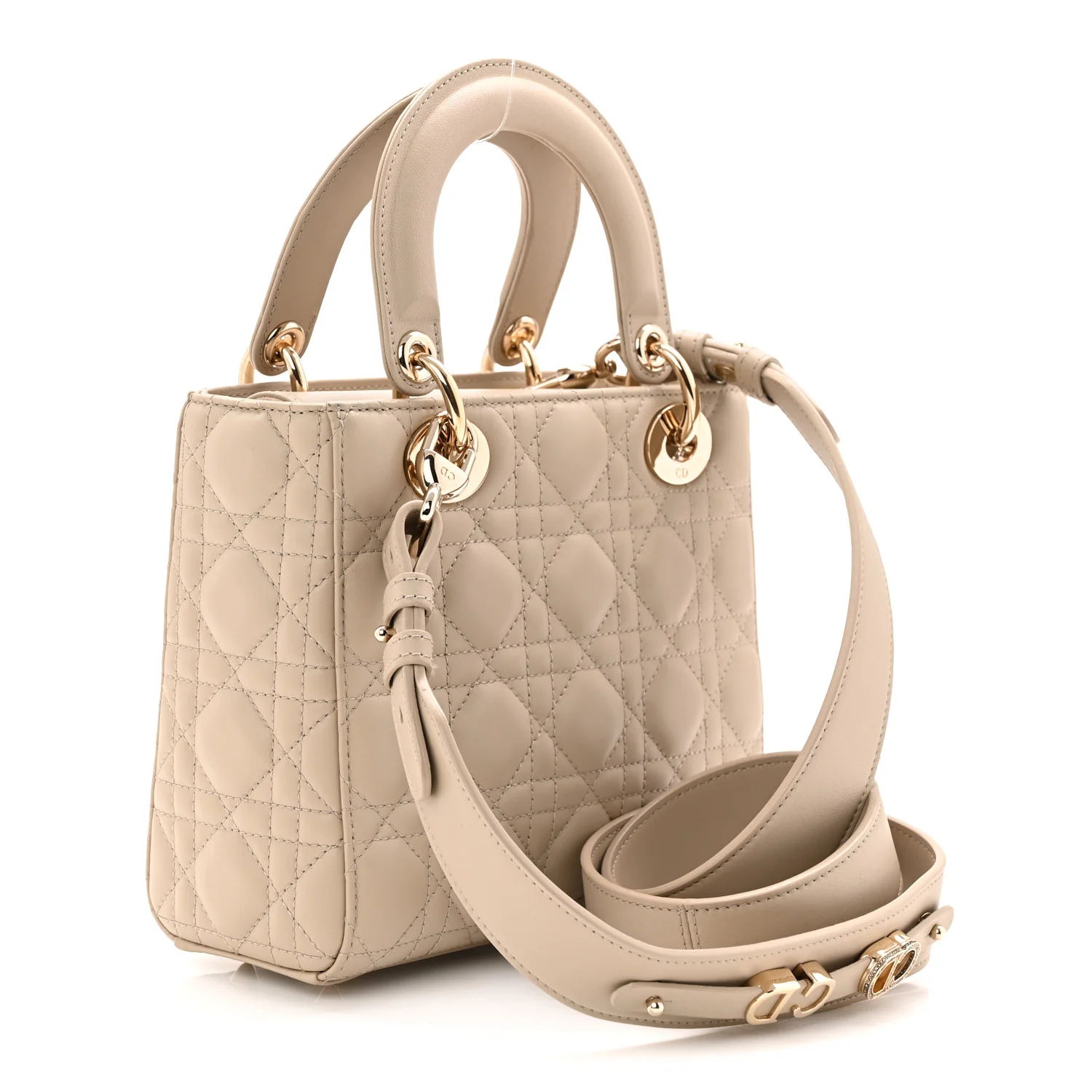 Lambskin Cannage Small My ABCDior Lady Dior Hazelnut - Top Club
