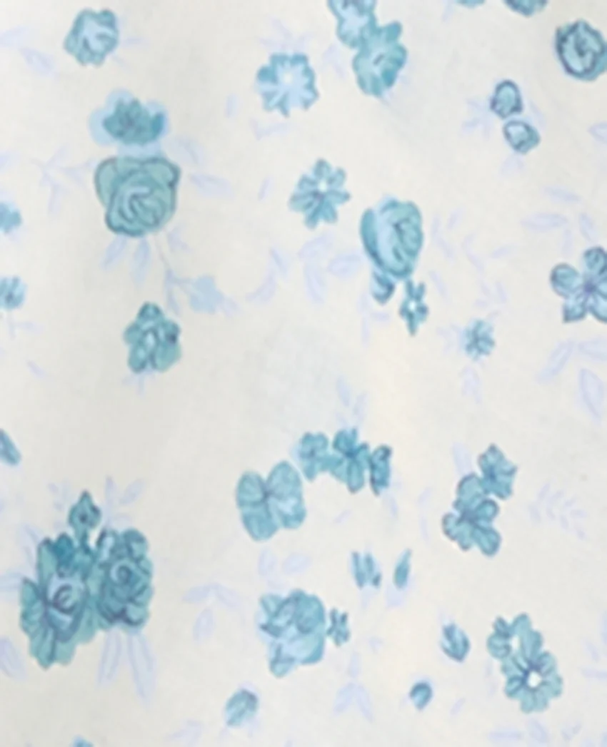 Pimkie Blouse courte manches papillons motif fleurs