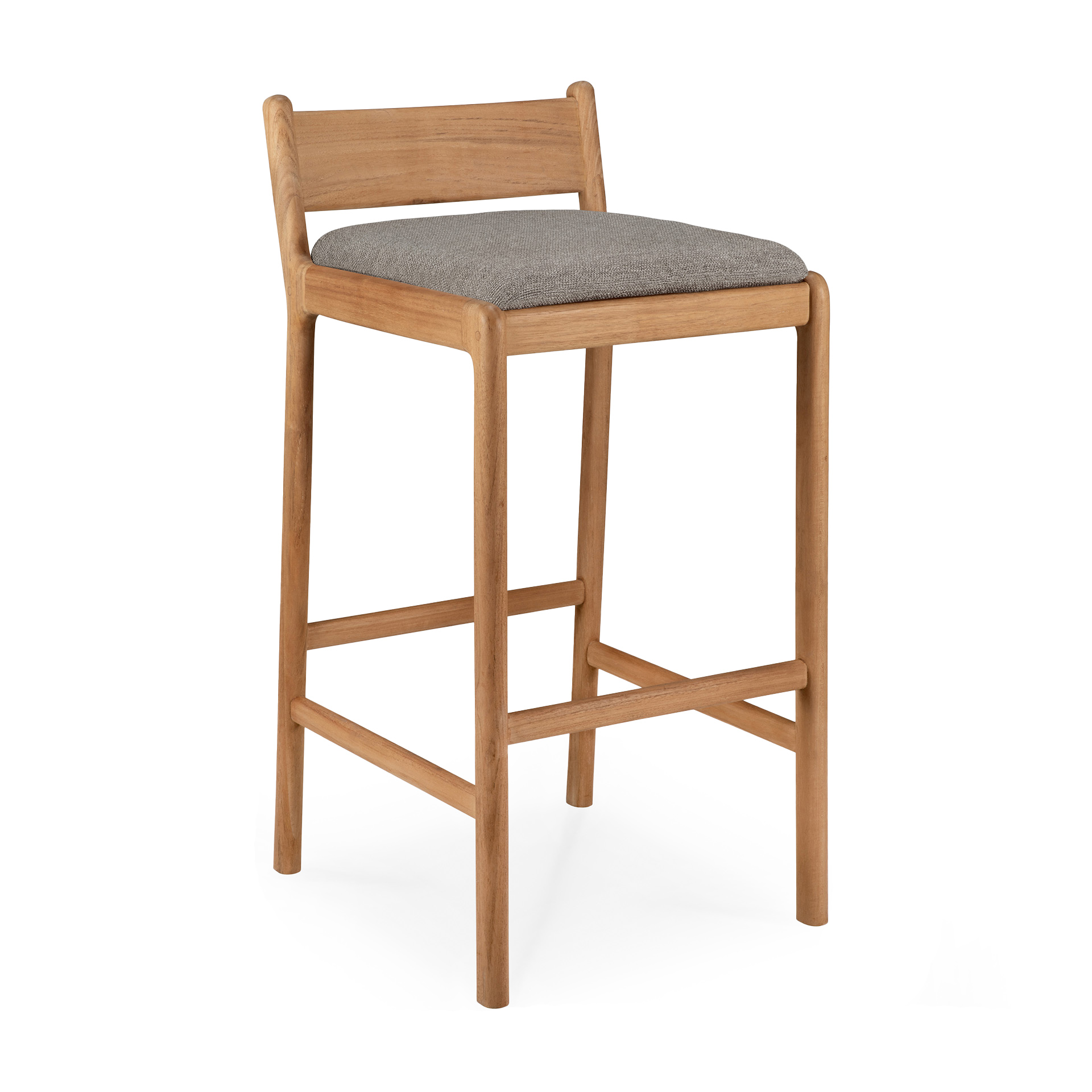 Barkruk Jack outdoor teak mocha kussen