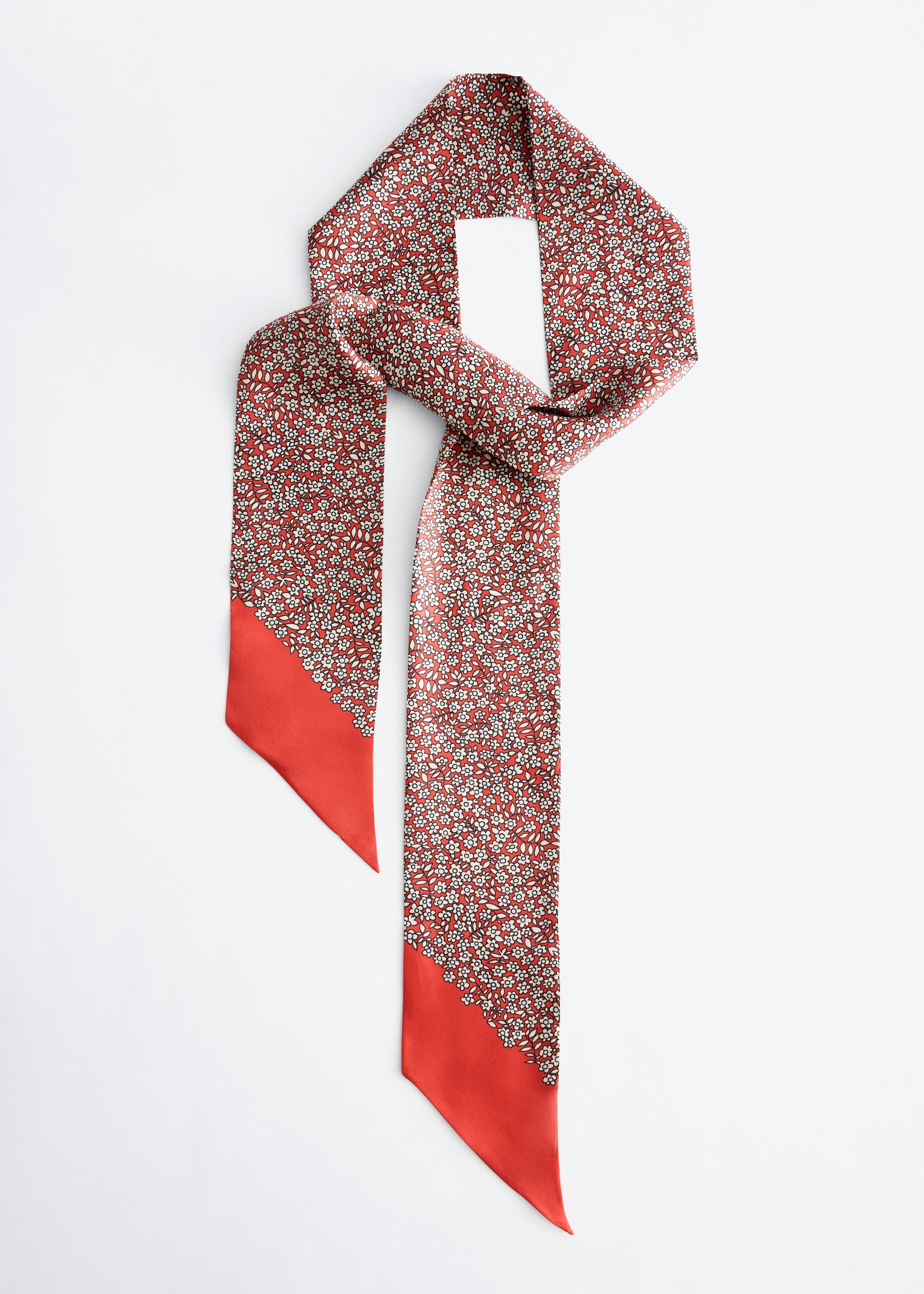 & Other Stories SLIM SILK PRINT SCARF