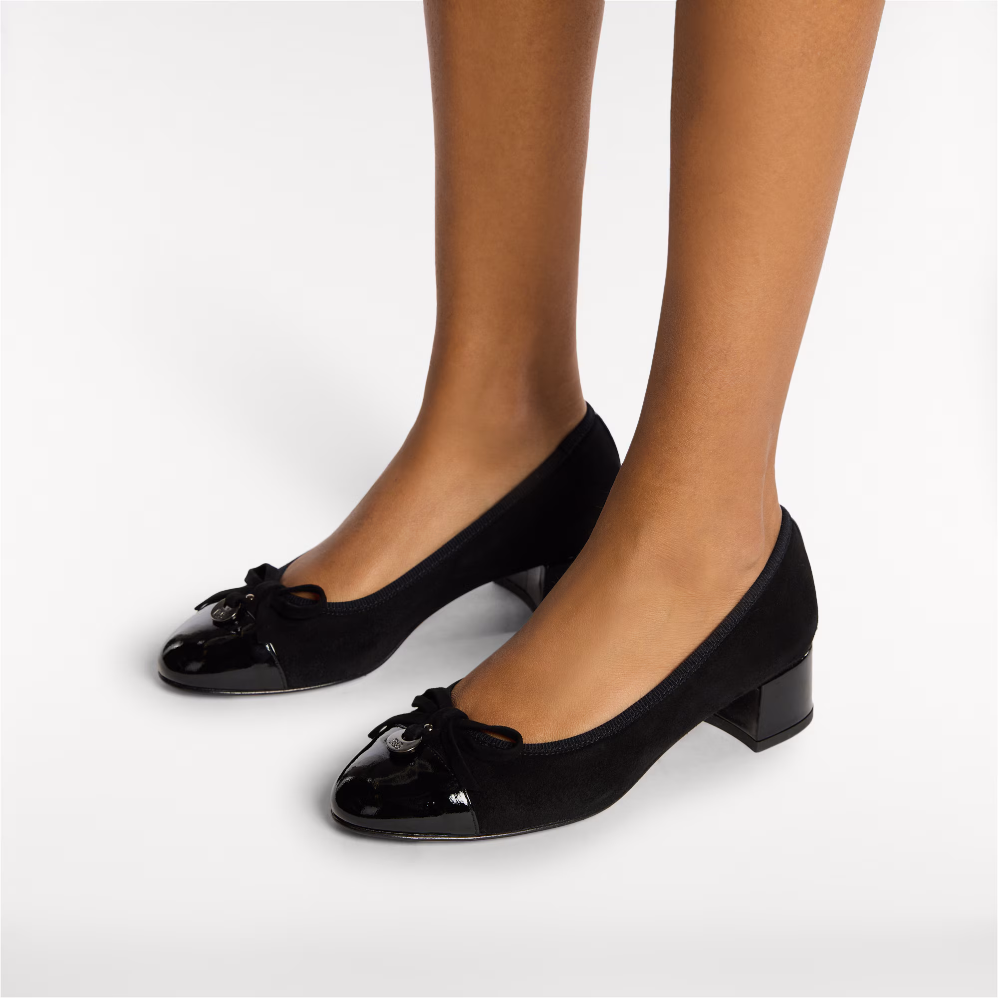 Charming MidBlock Heel Ballet Pump
