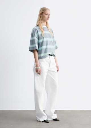 & Other Stories OVERSIZED STRIPED COTTON T-SHIRT