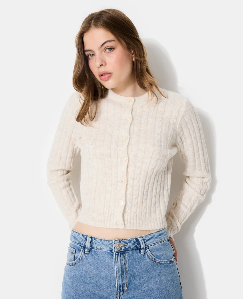 Pimkie Gilet en maille torsadée