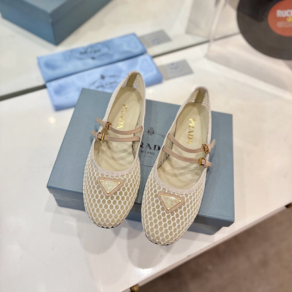 PRADA Mesh fabric ballerinas - Top Club