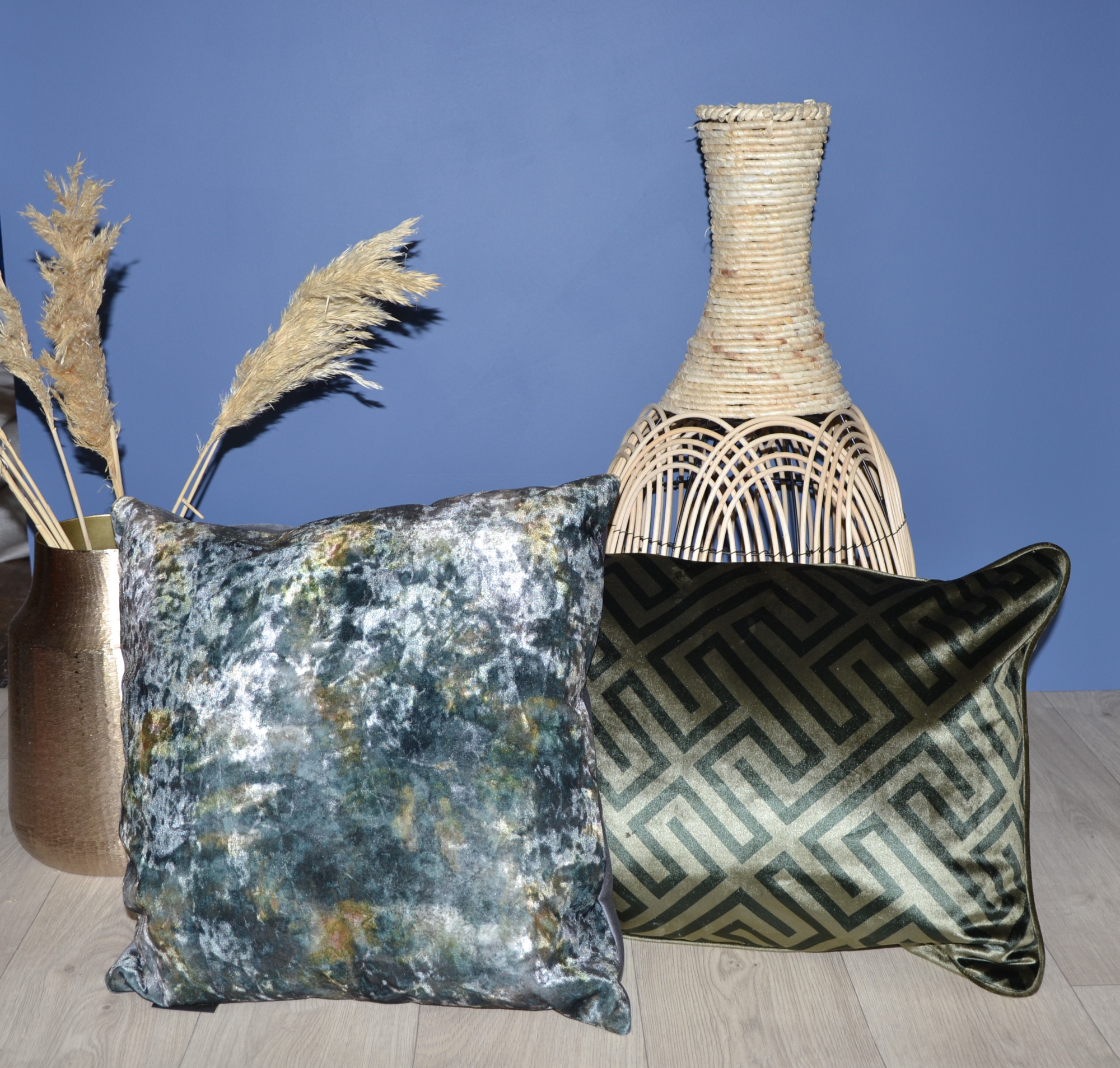 Kussen velvet oceanie sage 60 x 40