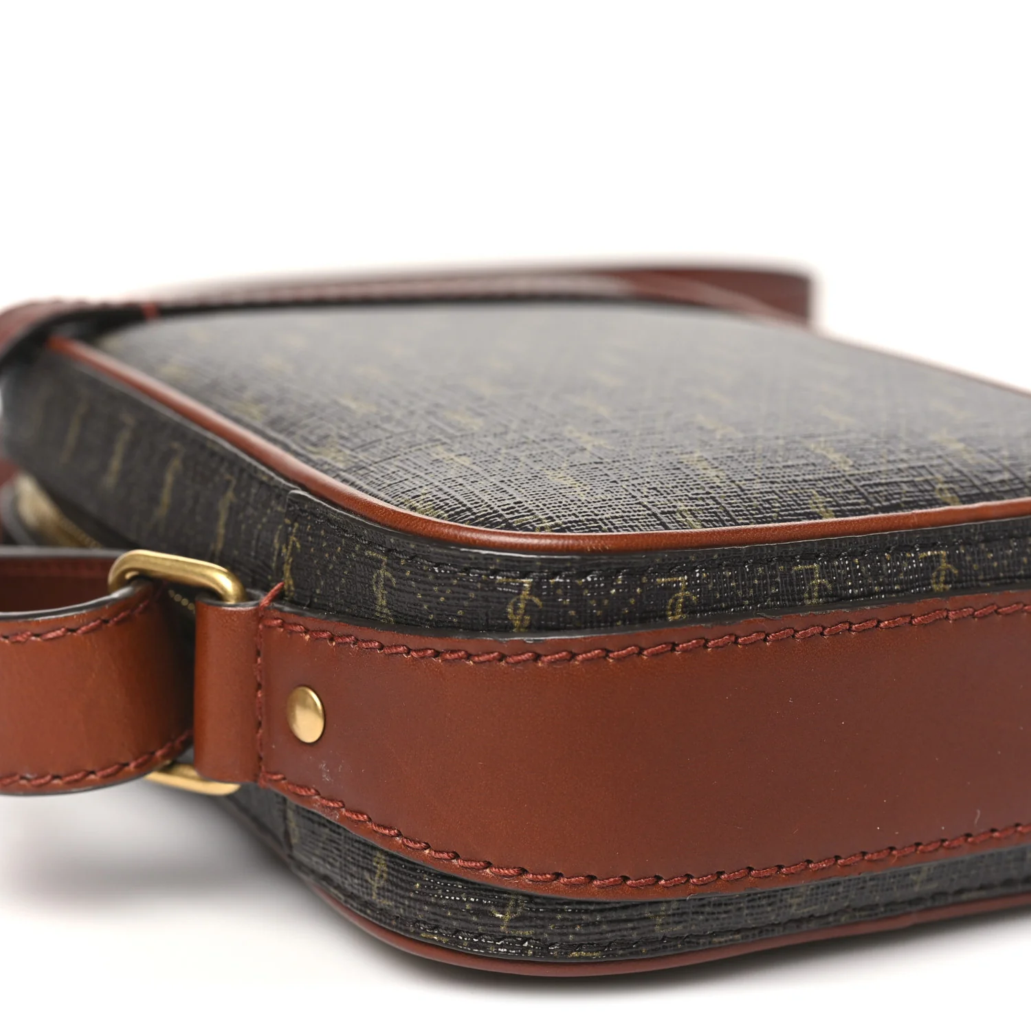 Canvas Smooth Calfskin Le Monogramme Crossbody Pouch Chestnut - Top Club