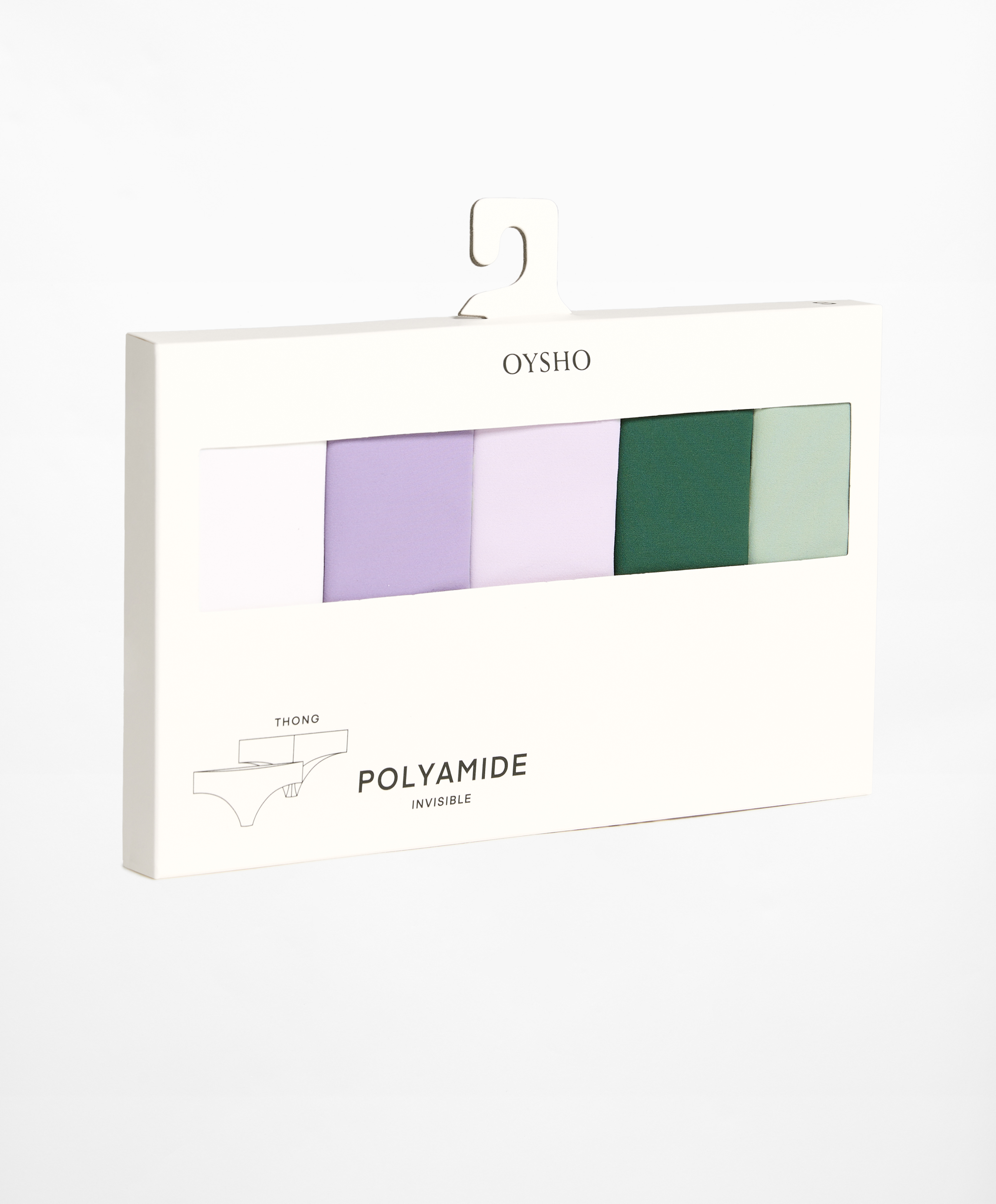 OYSHO 5 laser-cut polyamide blend thongs